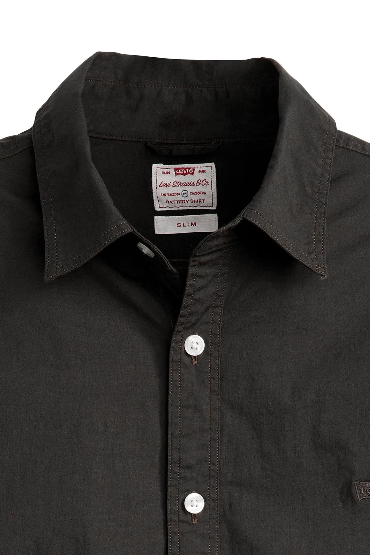 BATTERY HOUSEMARK SLIM FIT SHIRT BLACK 6