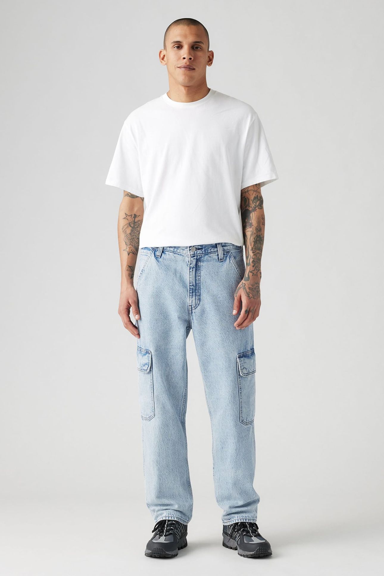568™ LOOSE STRAIGHT CARGOS LIGHT INDIGO 6