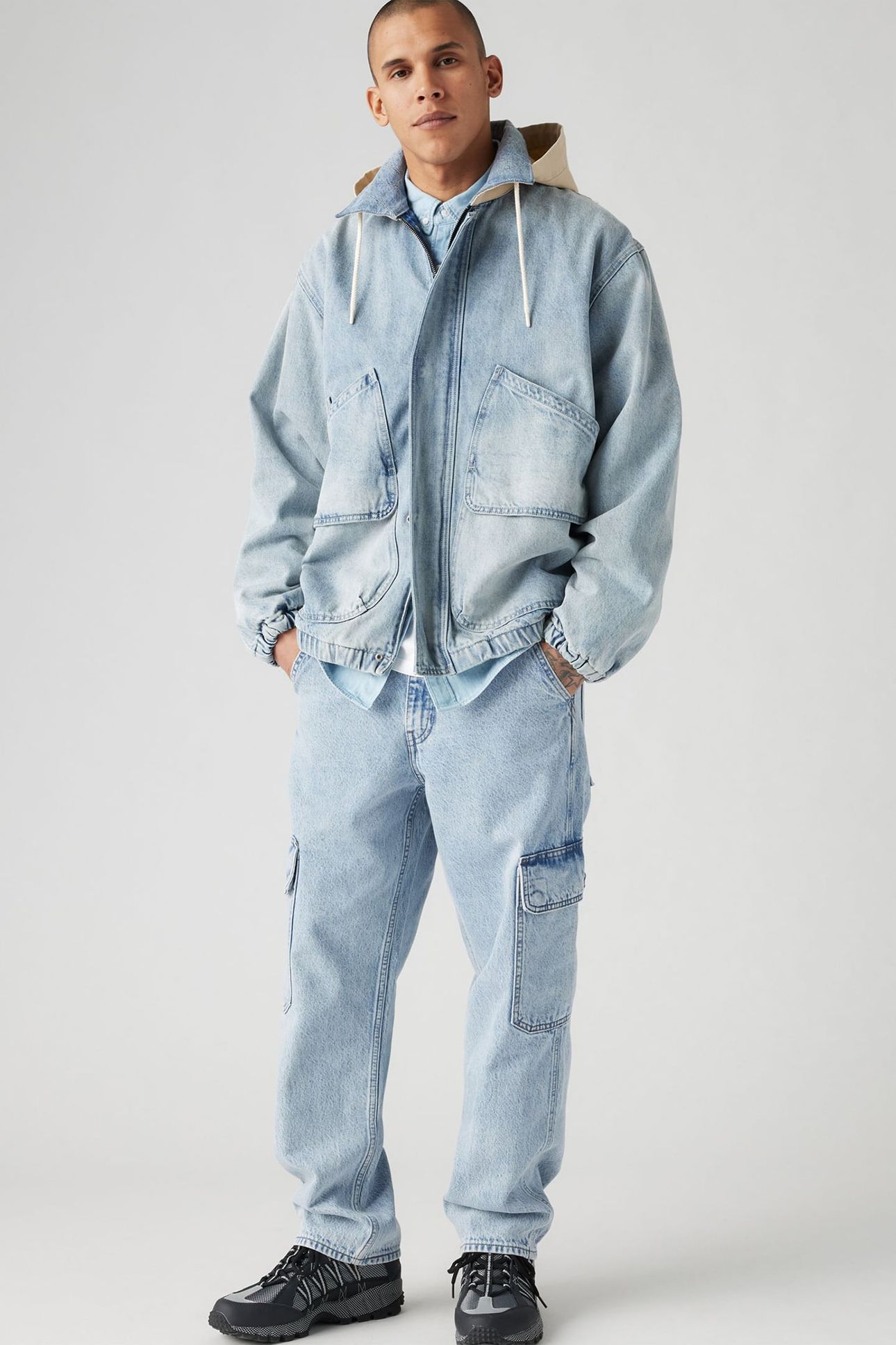 568™ LOOSE STRAIGHT CARGOS LIGHT INDIGO 2