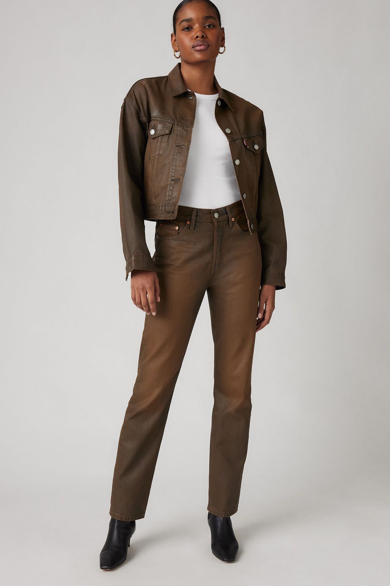 501® ORIGINAL JEANS BROWN 7