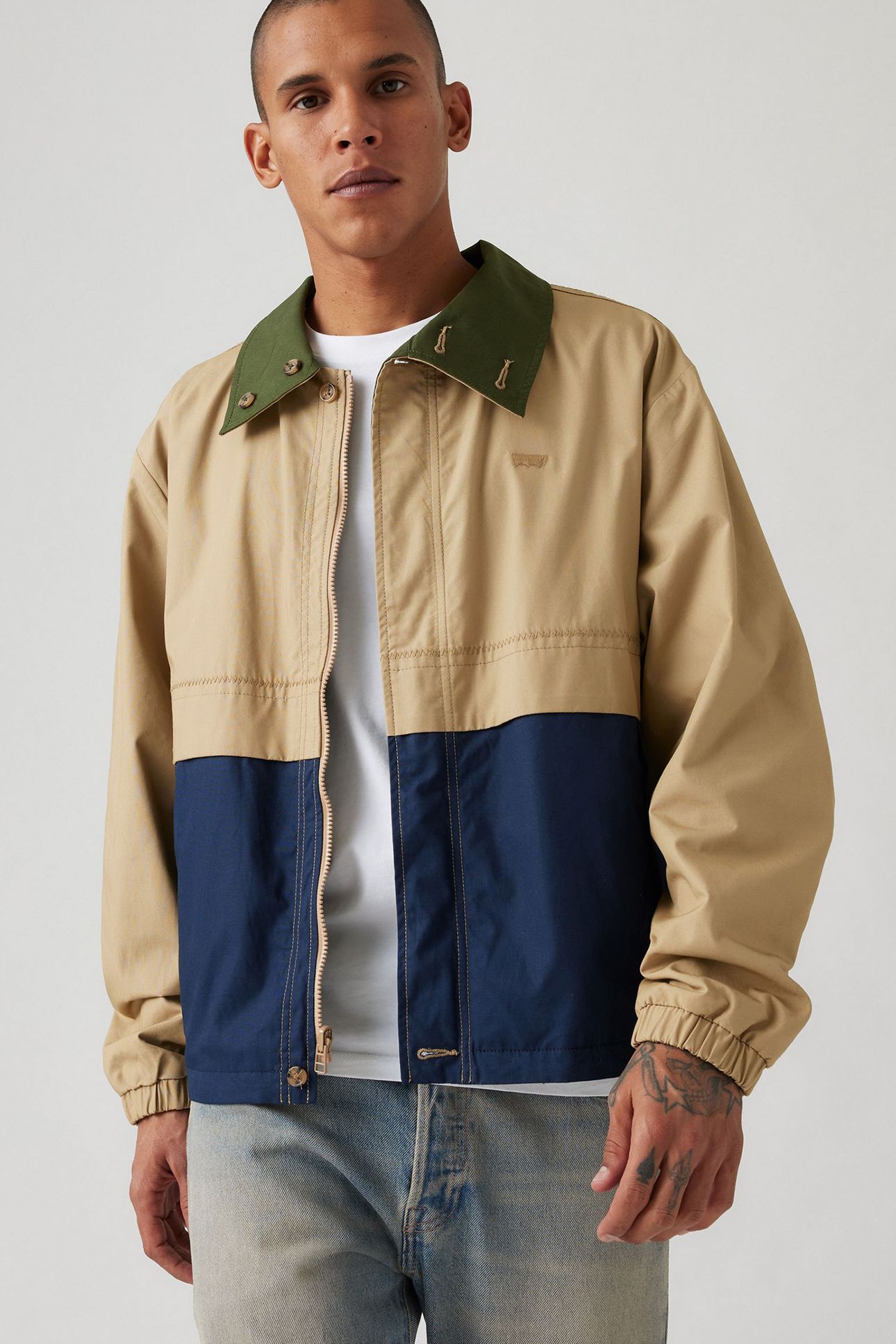 REX REVERSIBLE CANVAS JACKET TAN 5