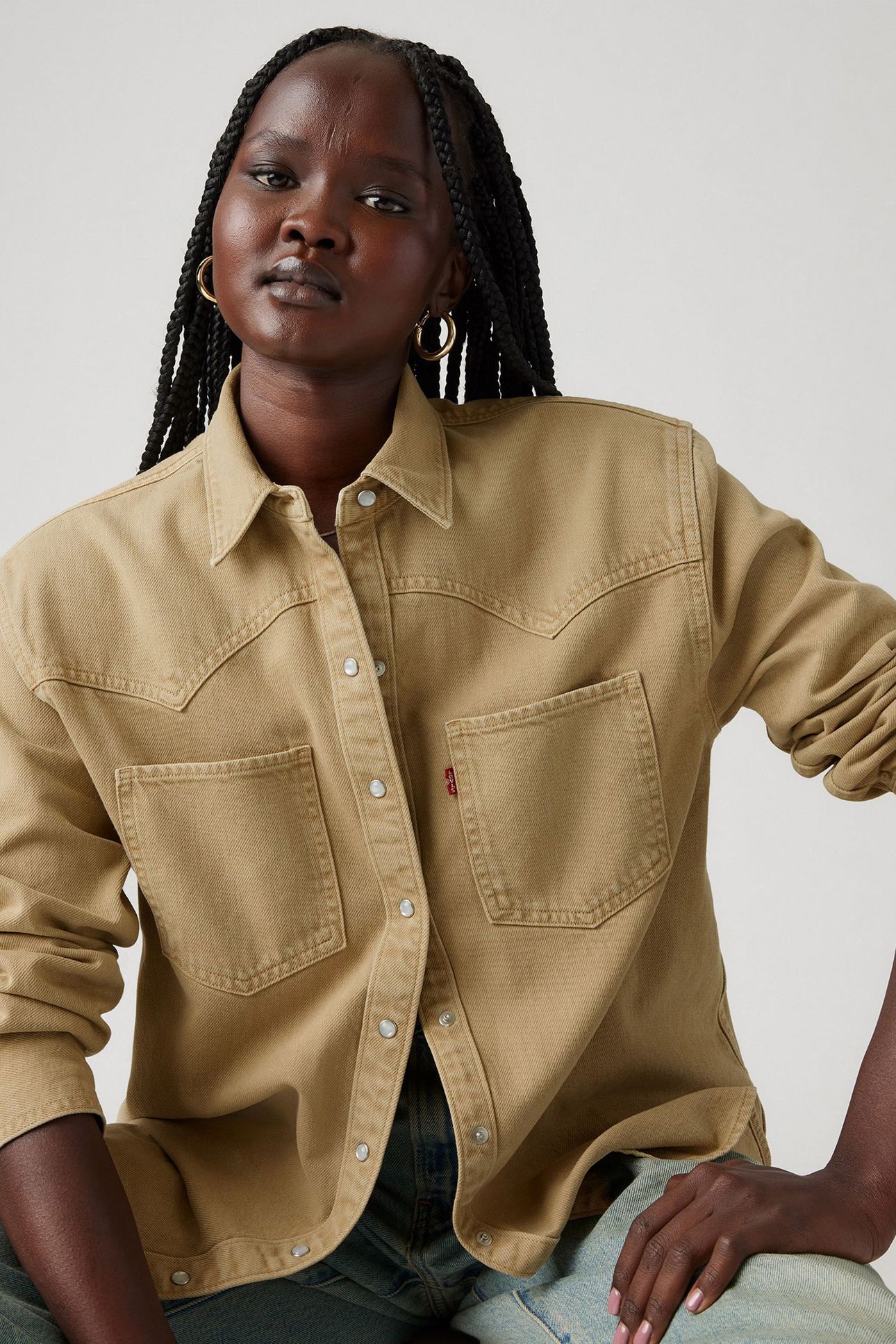 TEODORA WESTERN SHIRT TAN 4