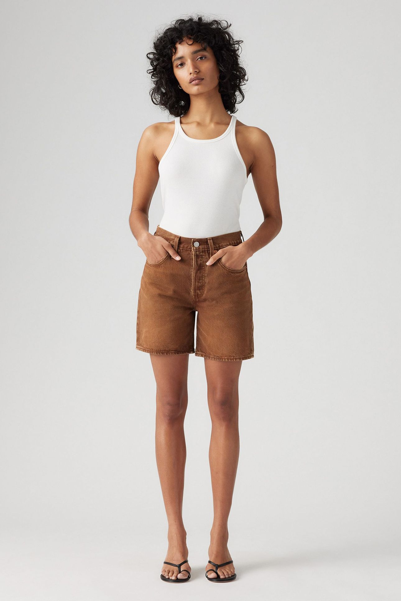501® MID THIGH SHORTS BROWN 6