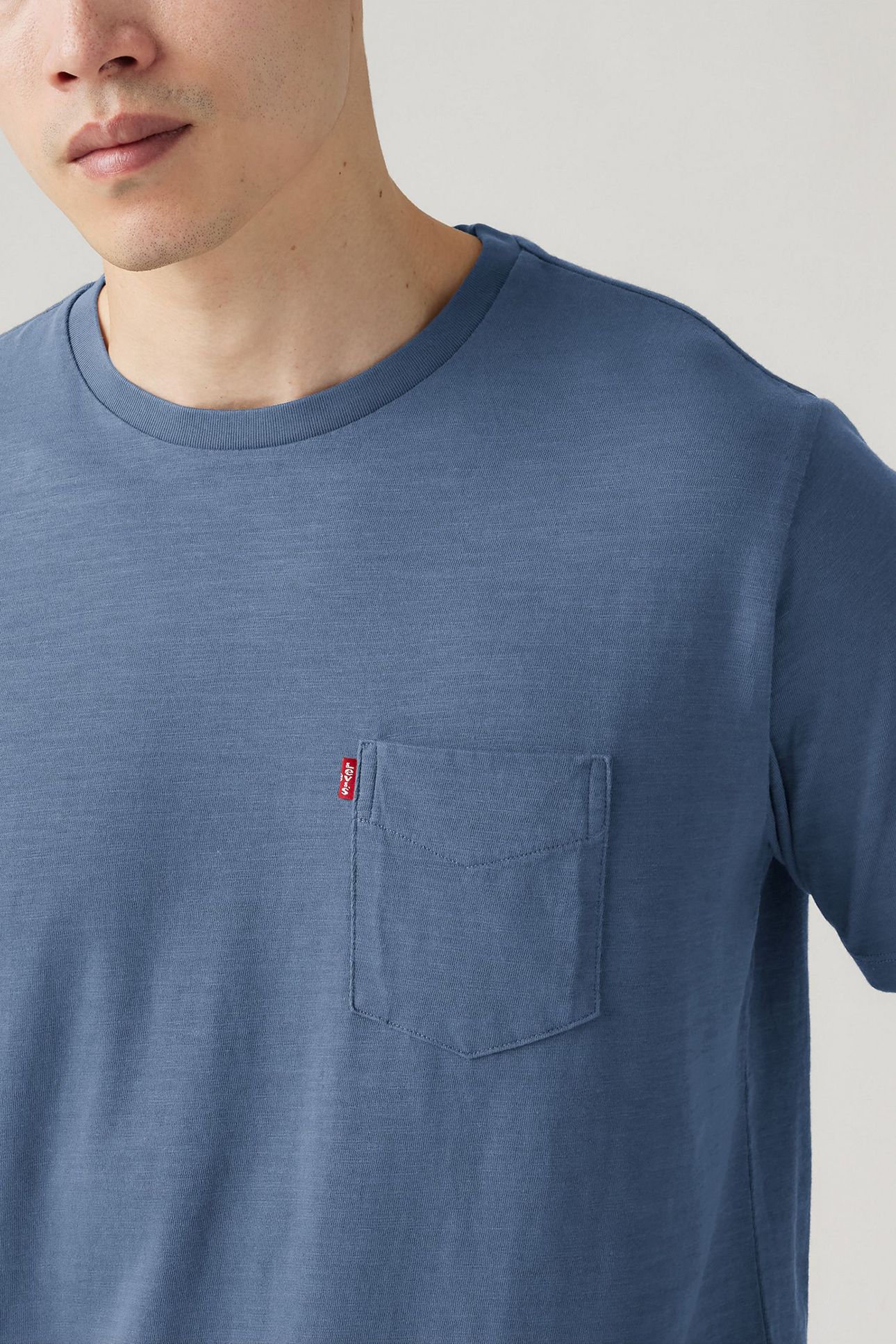 CLASSIC POCKET TEE BLUE 5