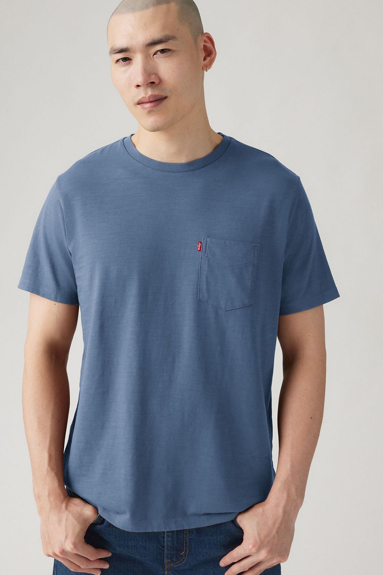 CLASSIC POCKET TEE BLUE 4