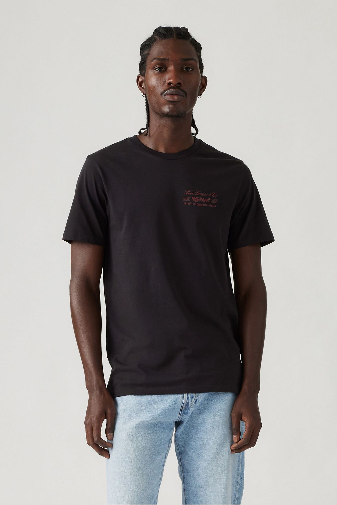 GRAPHIC CREWNECK T-SHIRT BLACK 1