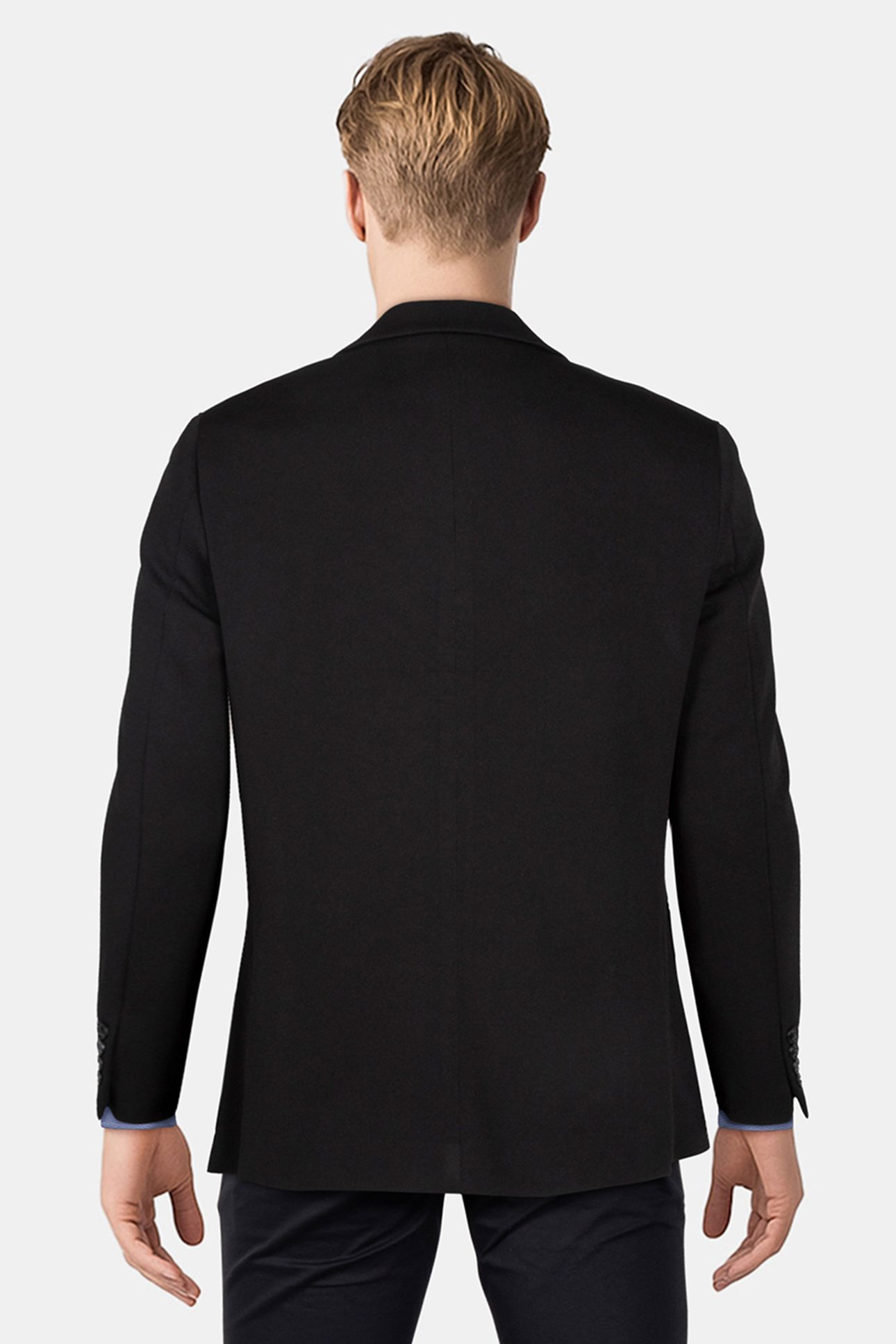 2 BUTTON JACKET TEXTURED KNIT BLACK 2