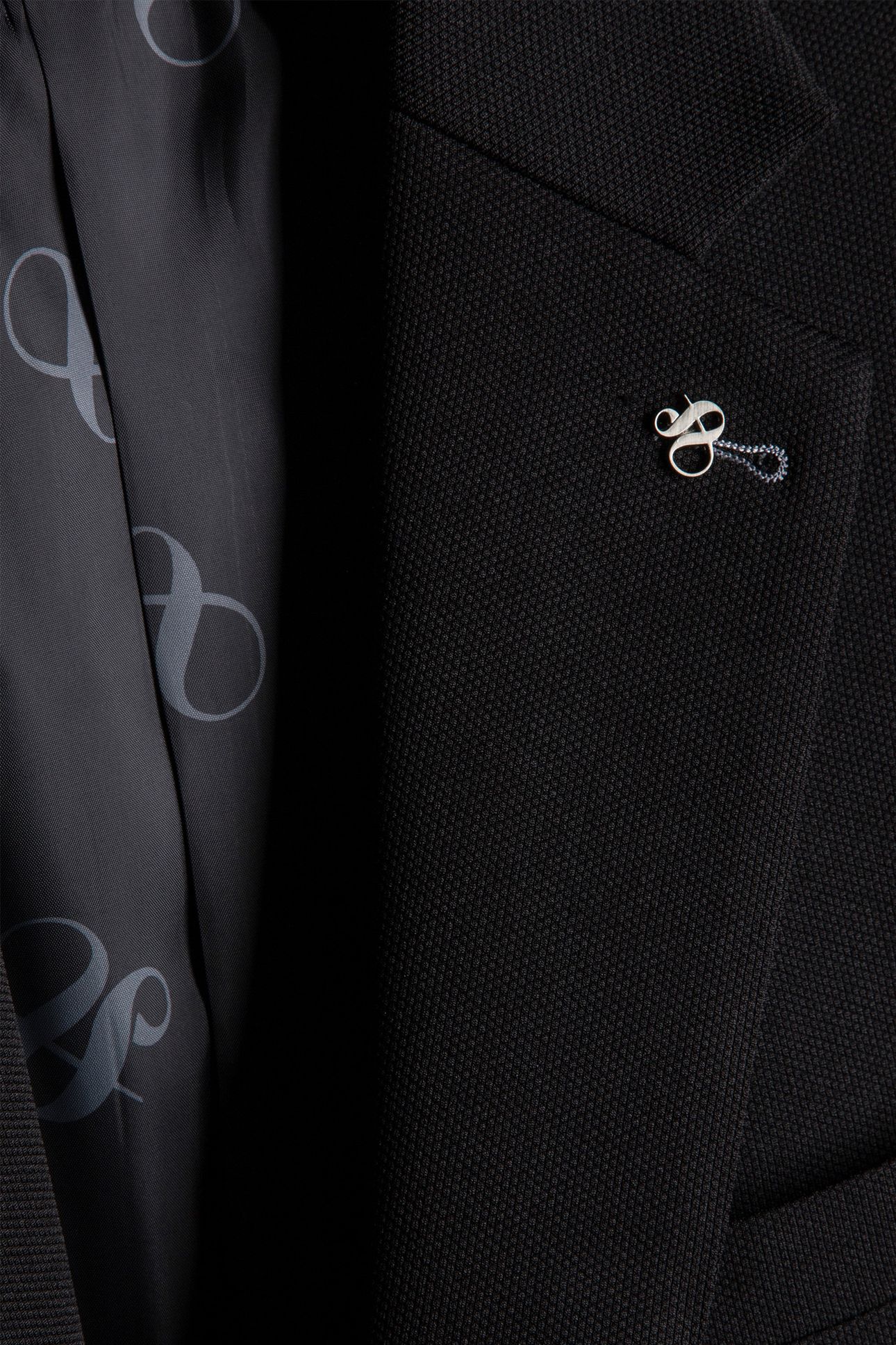 2 BUTTON JACKET TEXTURED KNIT BLACK 5