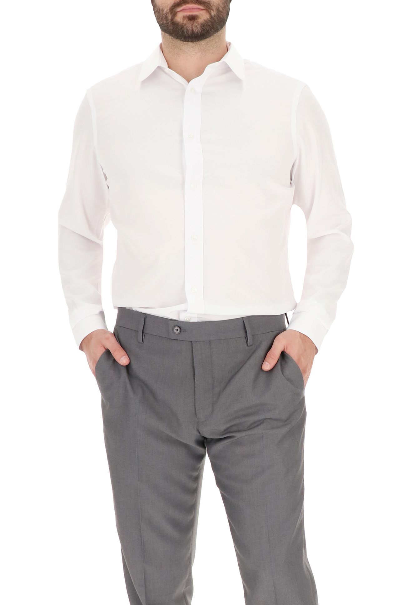 4 WAY STRETCHDRESS SHIRT WHITE 4