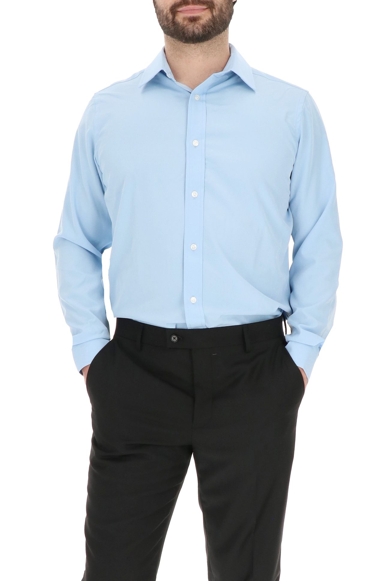4 WAY STRETCHDRESS SHIRT LIGHT BLUE 4