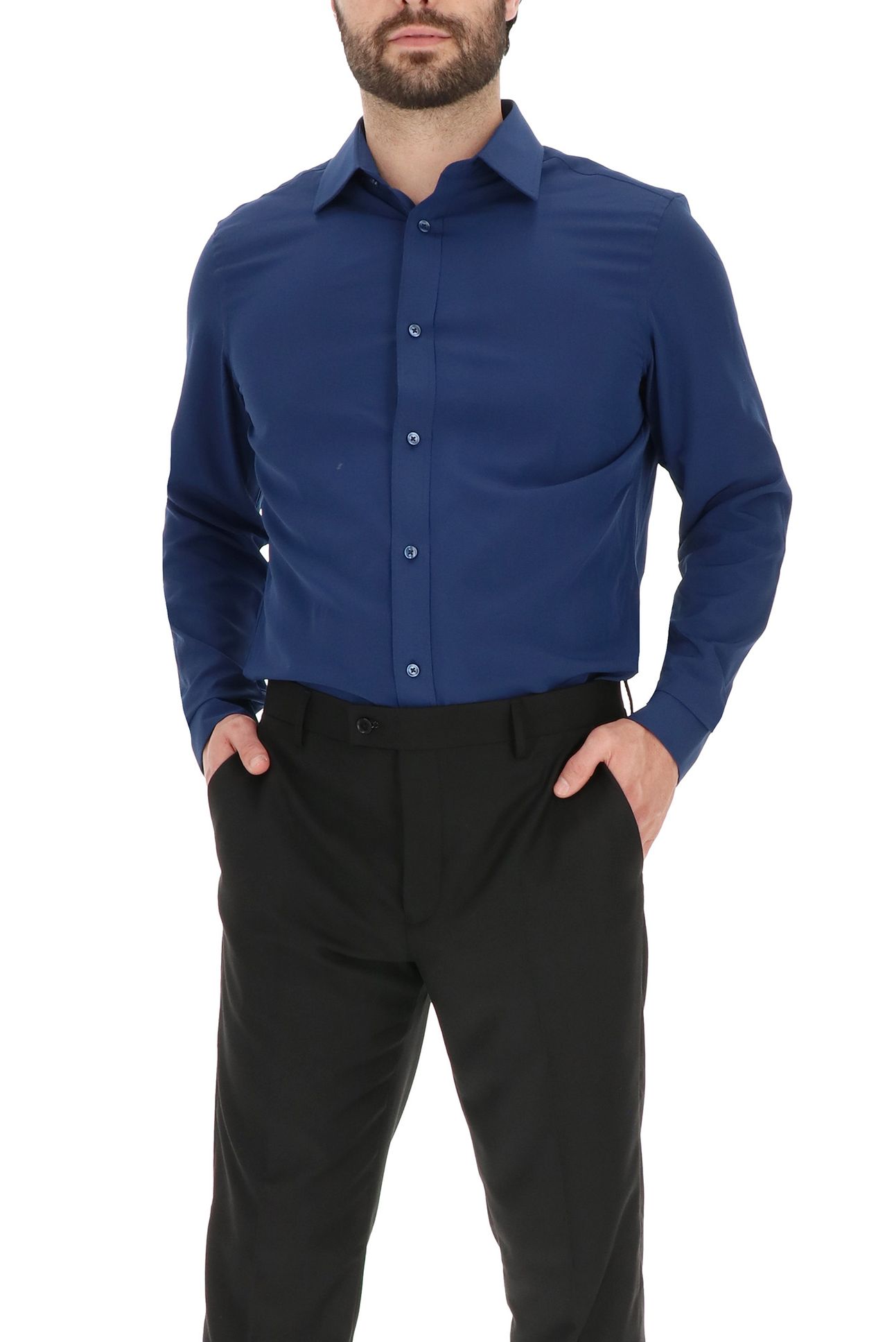4 WAY STRETCHDRESS SHIRT NAVY 4