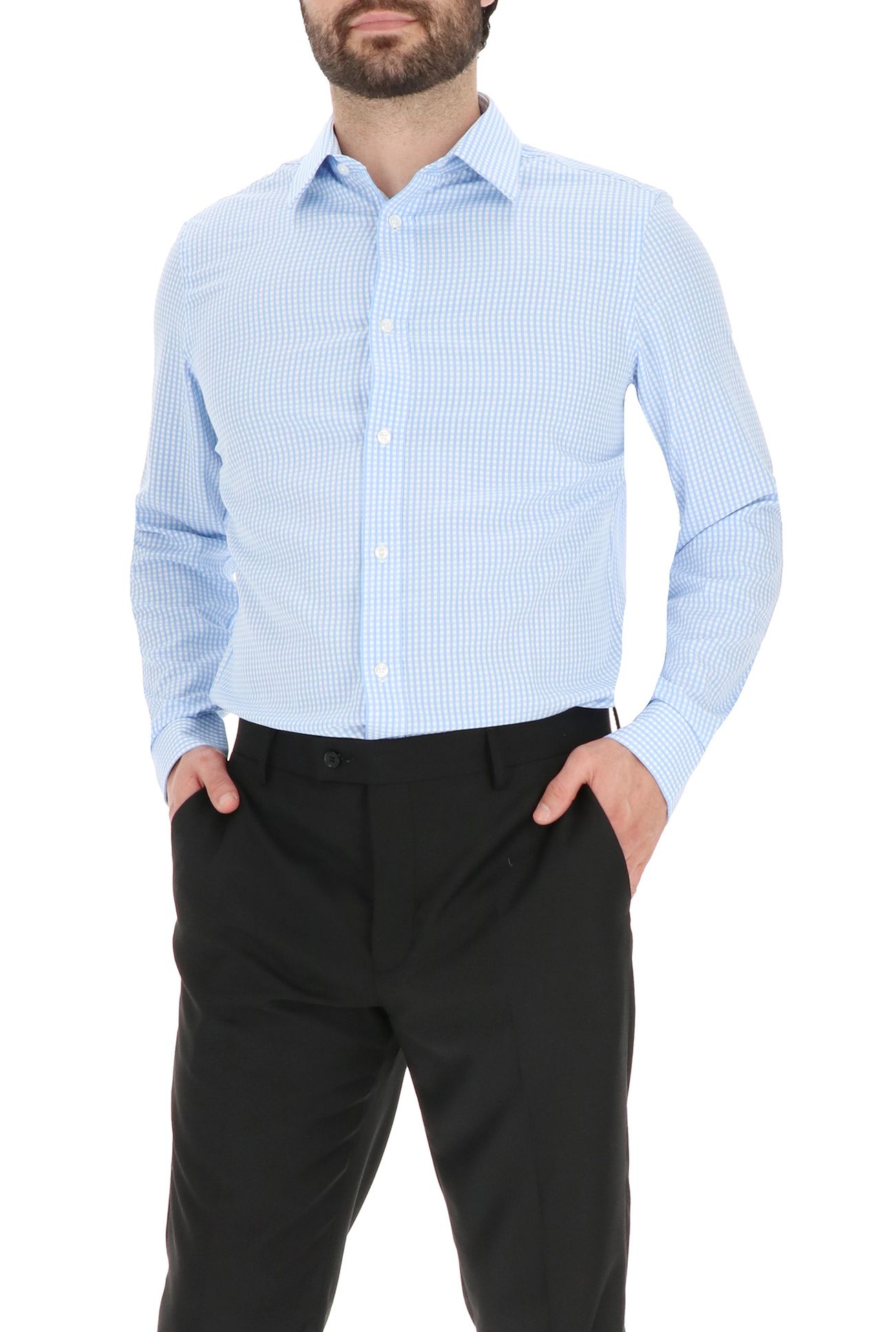 4 WAY STRETCHDRESS SHIRT LIGHT BLUE 4