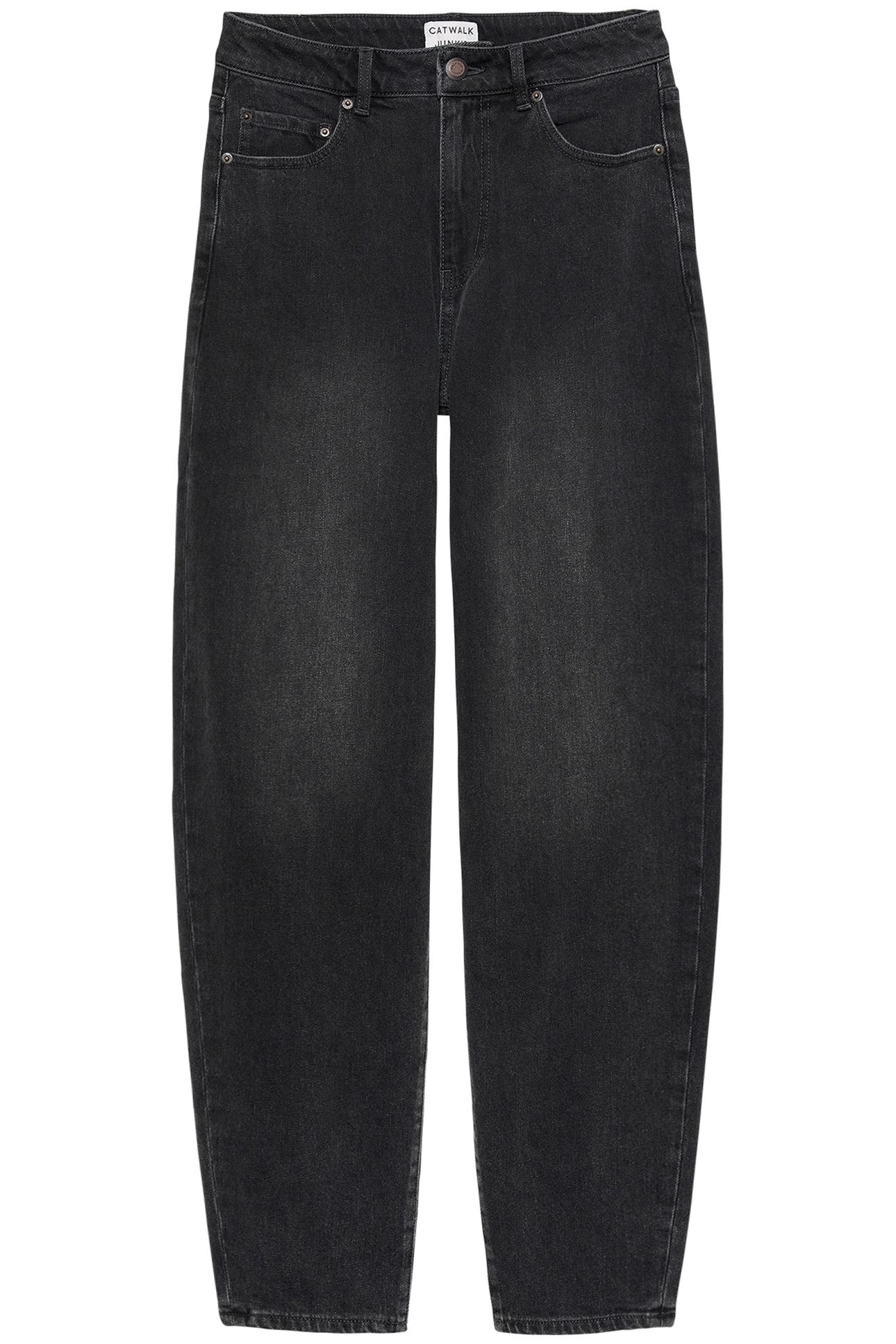 BARREL FIT JEANS WASHED BLACK 3