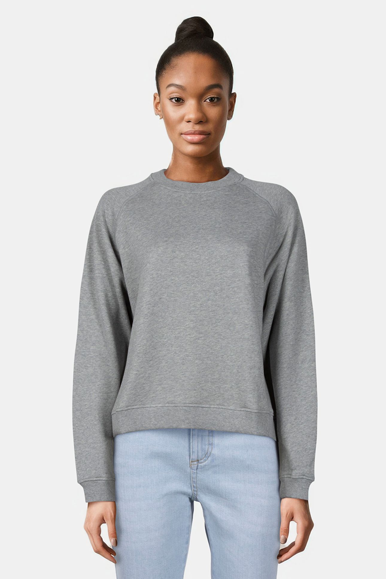 KORALIA SWEATER LIGHT GREY MELANGE 1