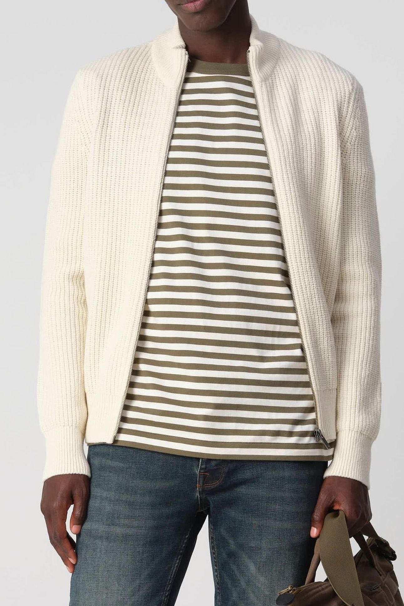 J.C. RAGS REAGAN VEST BLEACHED SAND 5