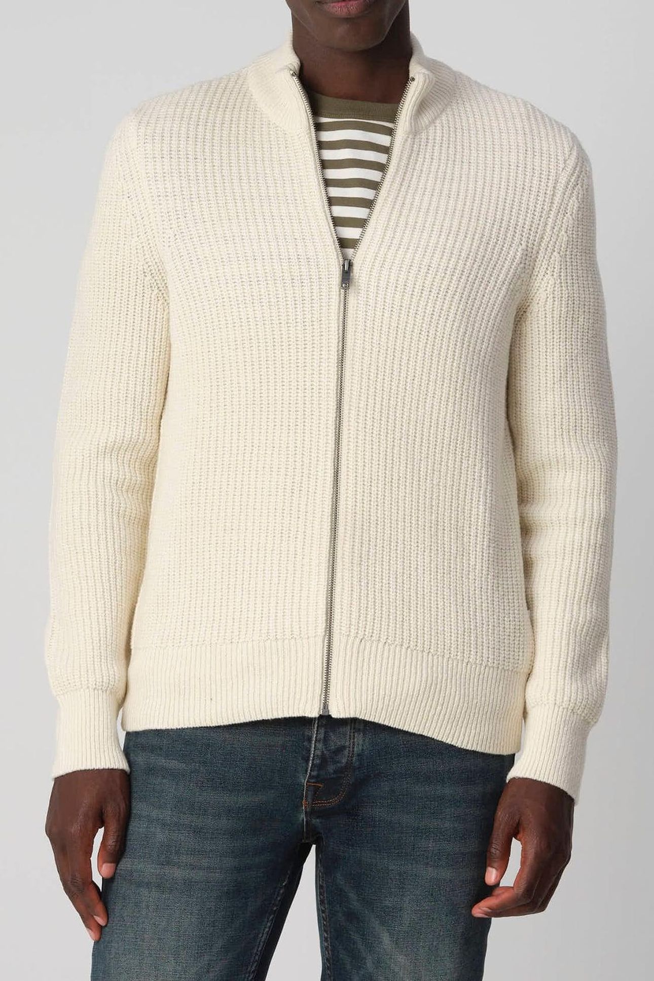 J.C. RAGS REAGAN VEST BLEACHED SAND 1