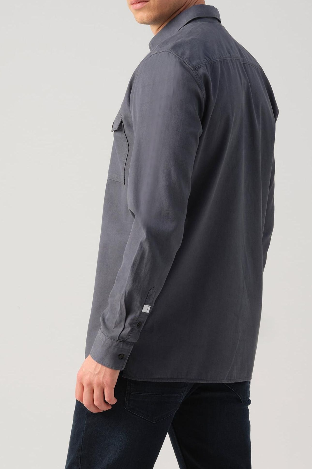 J.C. RAGS RHILEY CASUAL OVERHEMD LANGE MOUW OMBRE BLUE 2