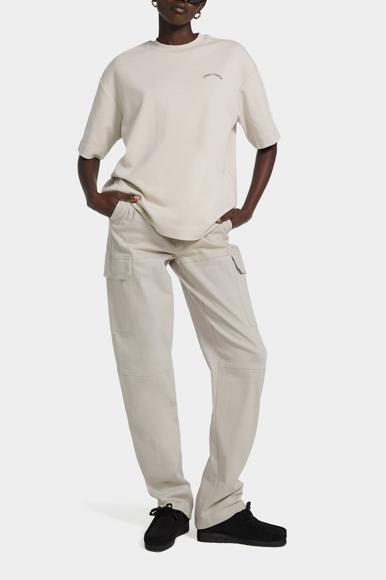 EZEA WOMEN CARGO PANTS MOONSTRUCK BEIGE 1