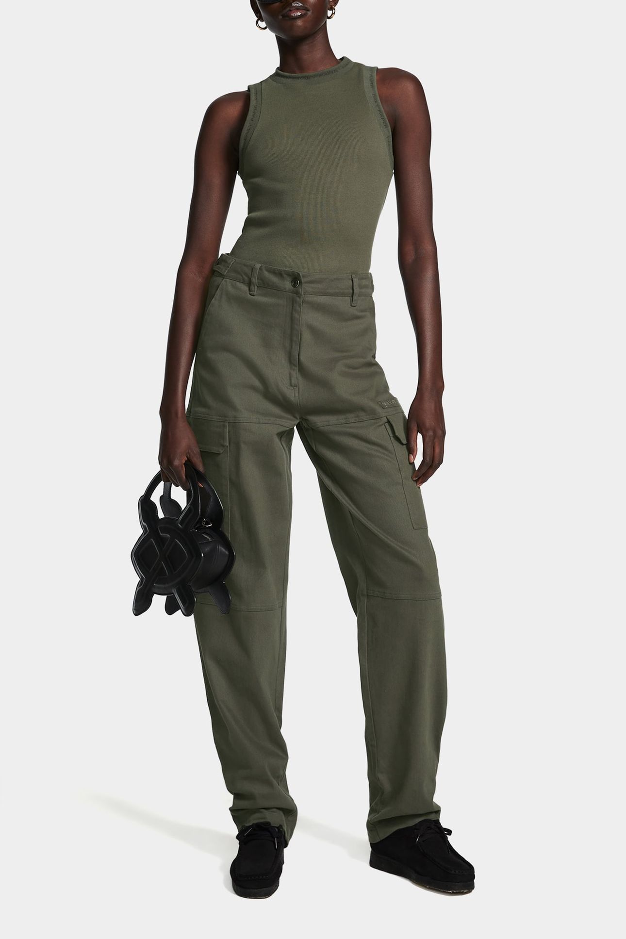 EZEA WOMEN CARGO PANTS CHIMERA GREEN 1