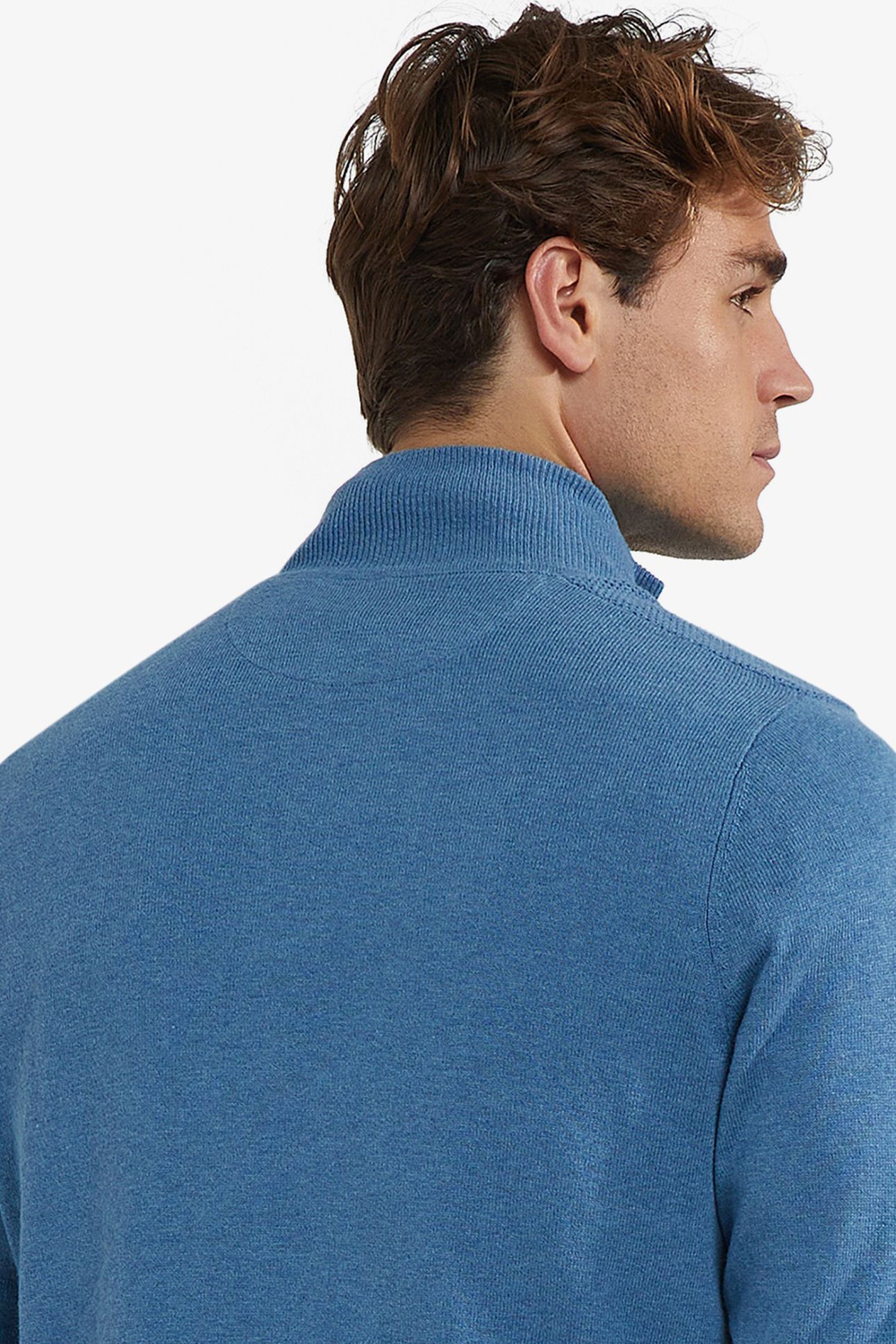 ZIP THRU CARDIGAN WORKER BLUE 4