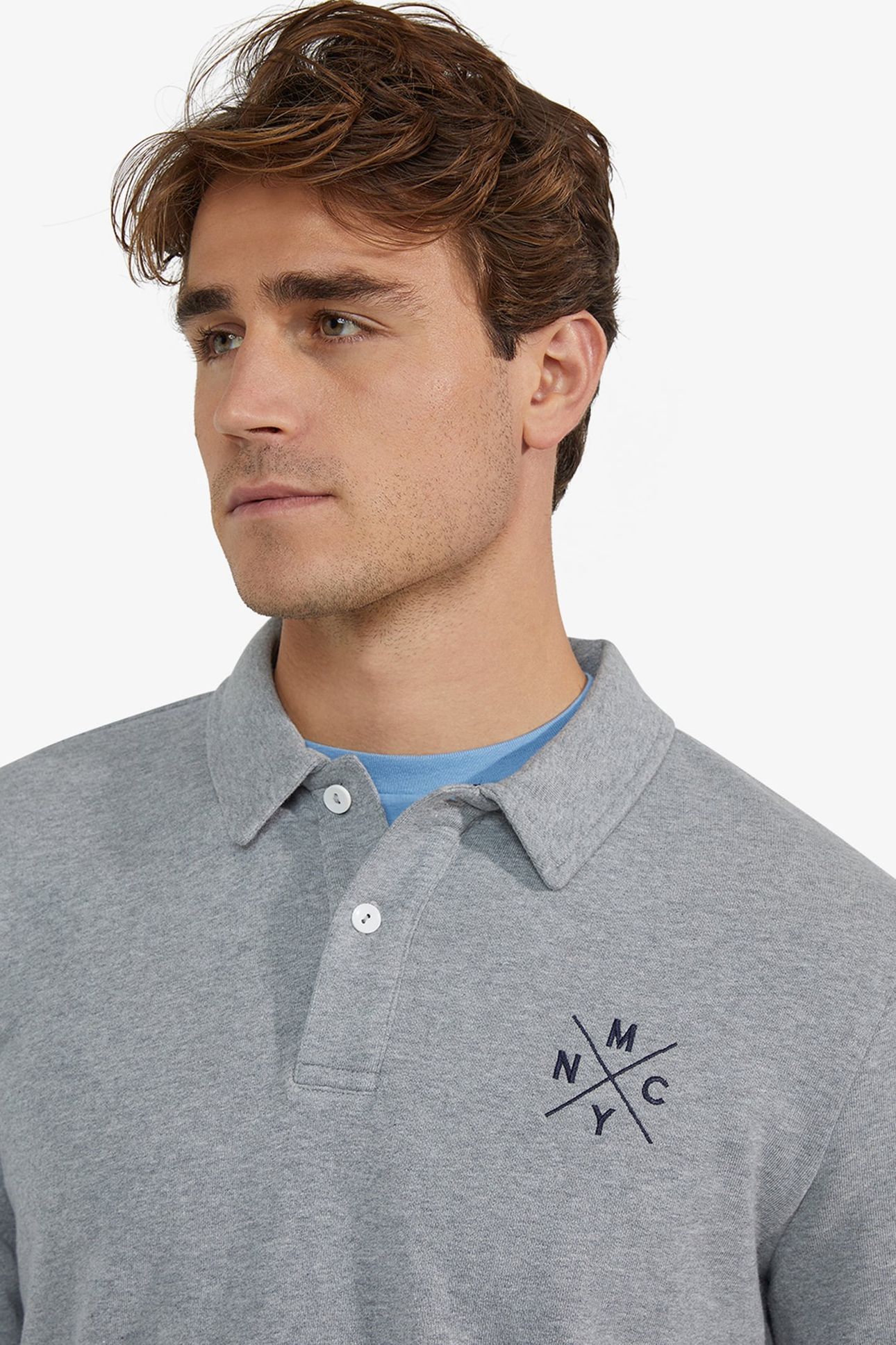 POLO SWEATSHIRT MEDIUM GREY MELANGE 4