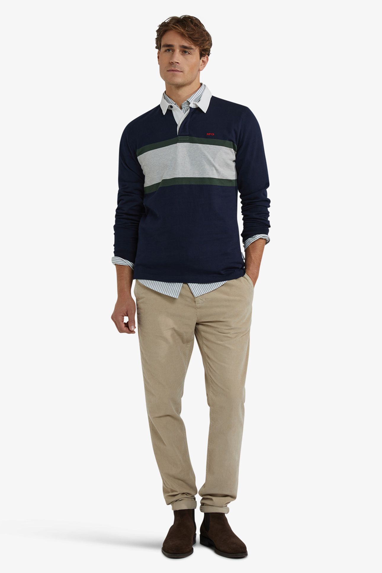 COLOURBLOCK RUGBY NAVY 2