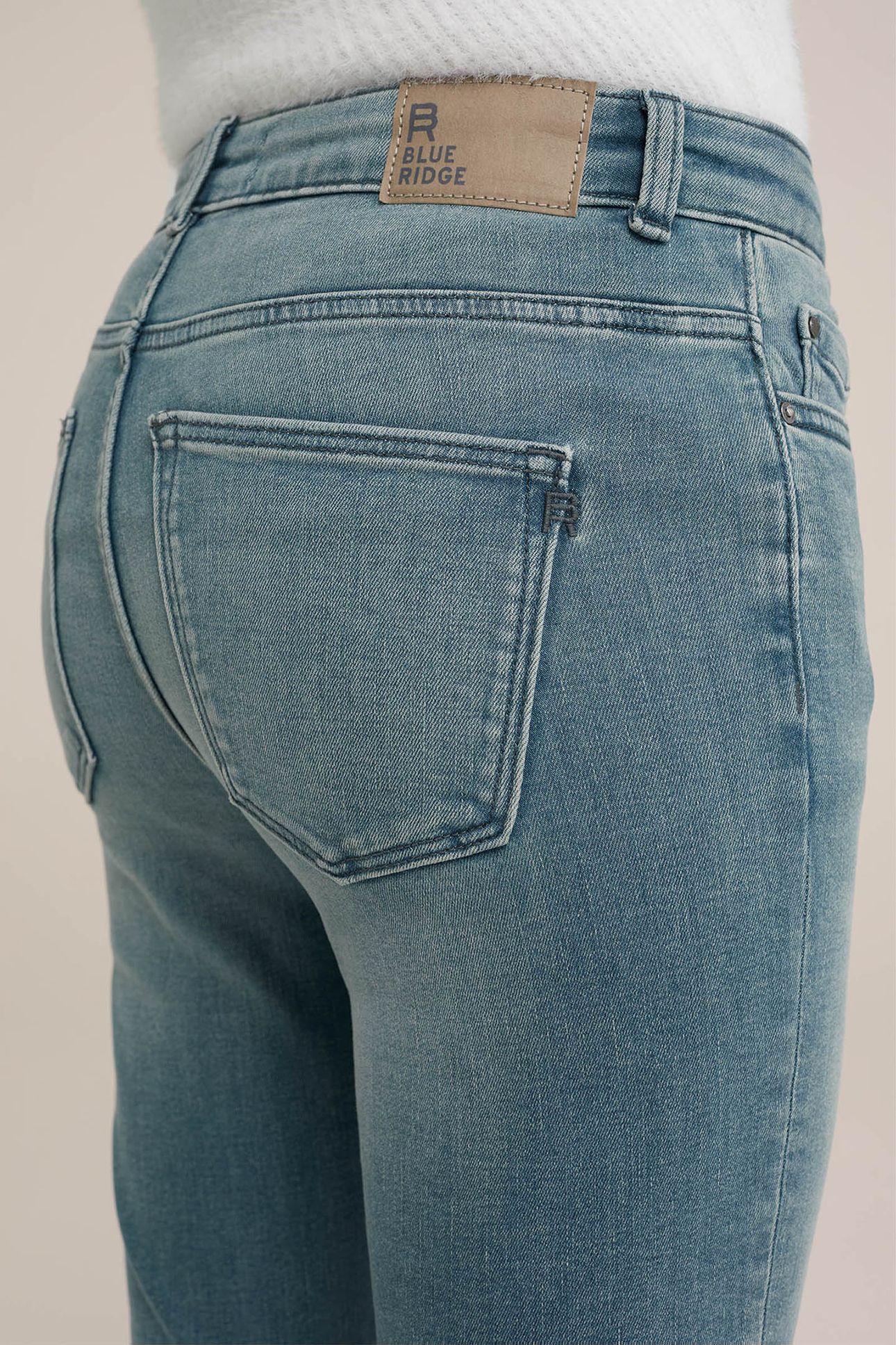 5-POCKET HIGH WAIST GREYISH BLUE 5