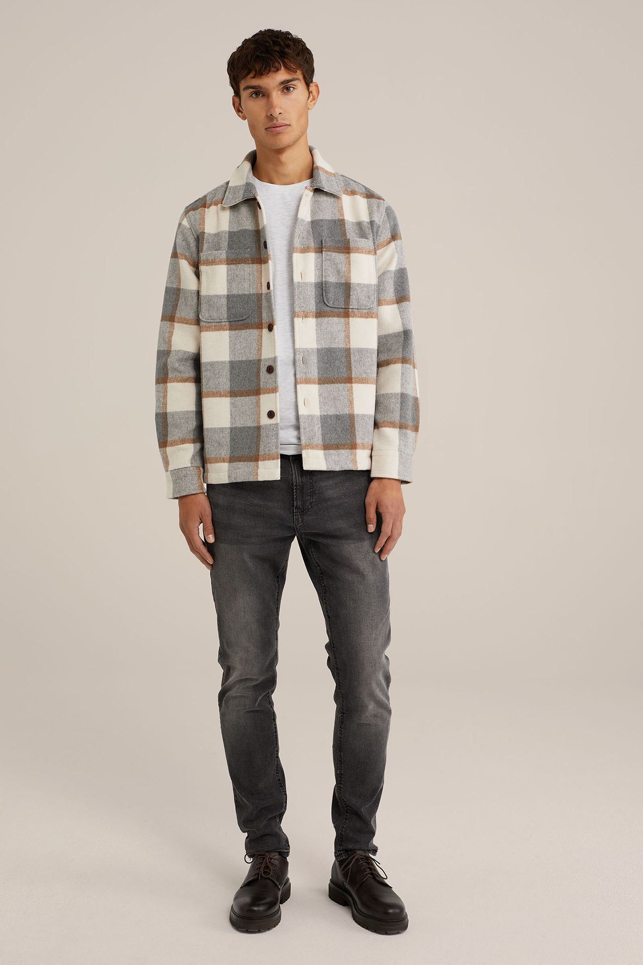 5-POCKET MID WAIST DARK GREY 3