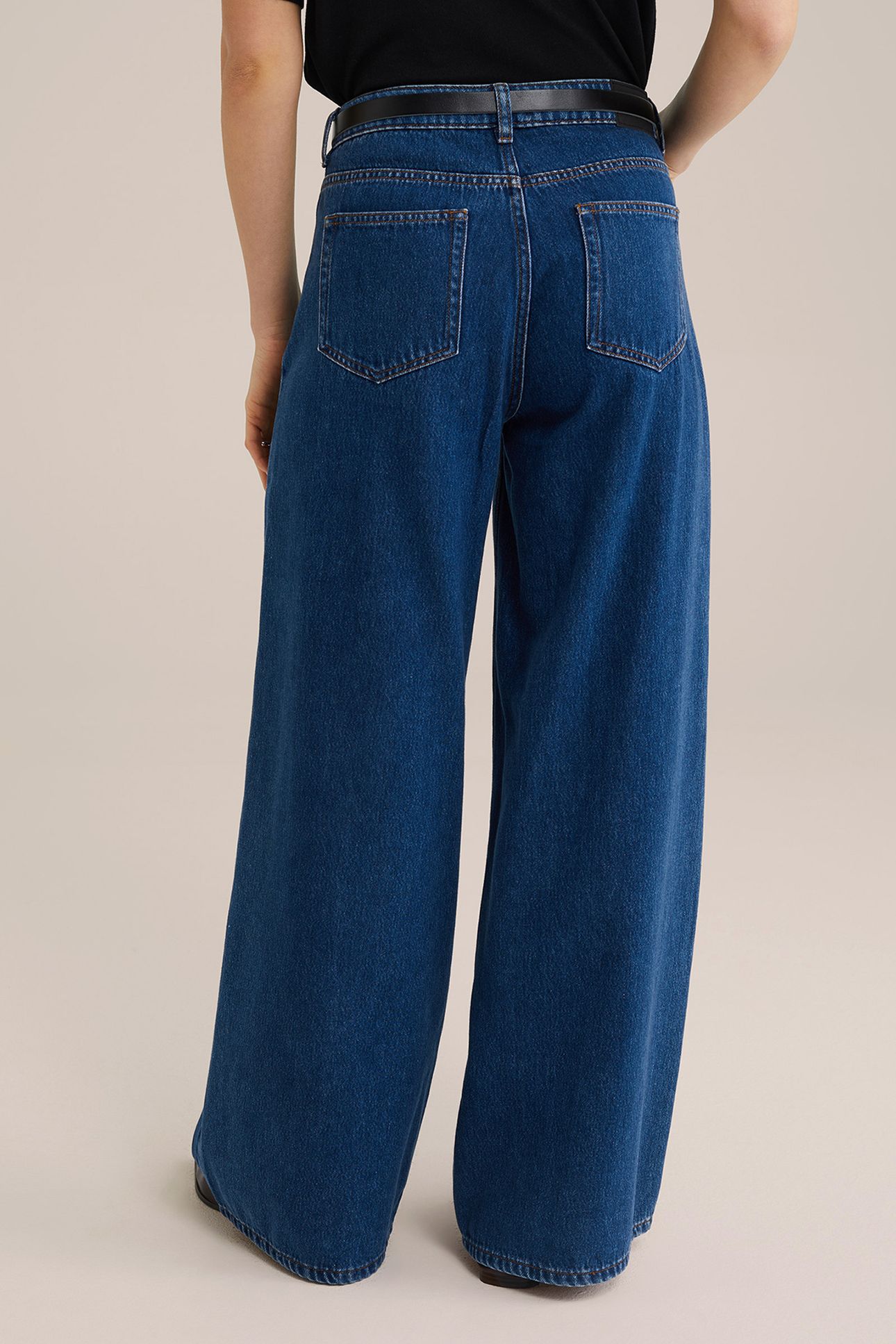 5-POCKET HIGH WAIST DARK BLUE 2