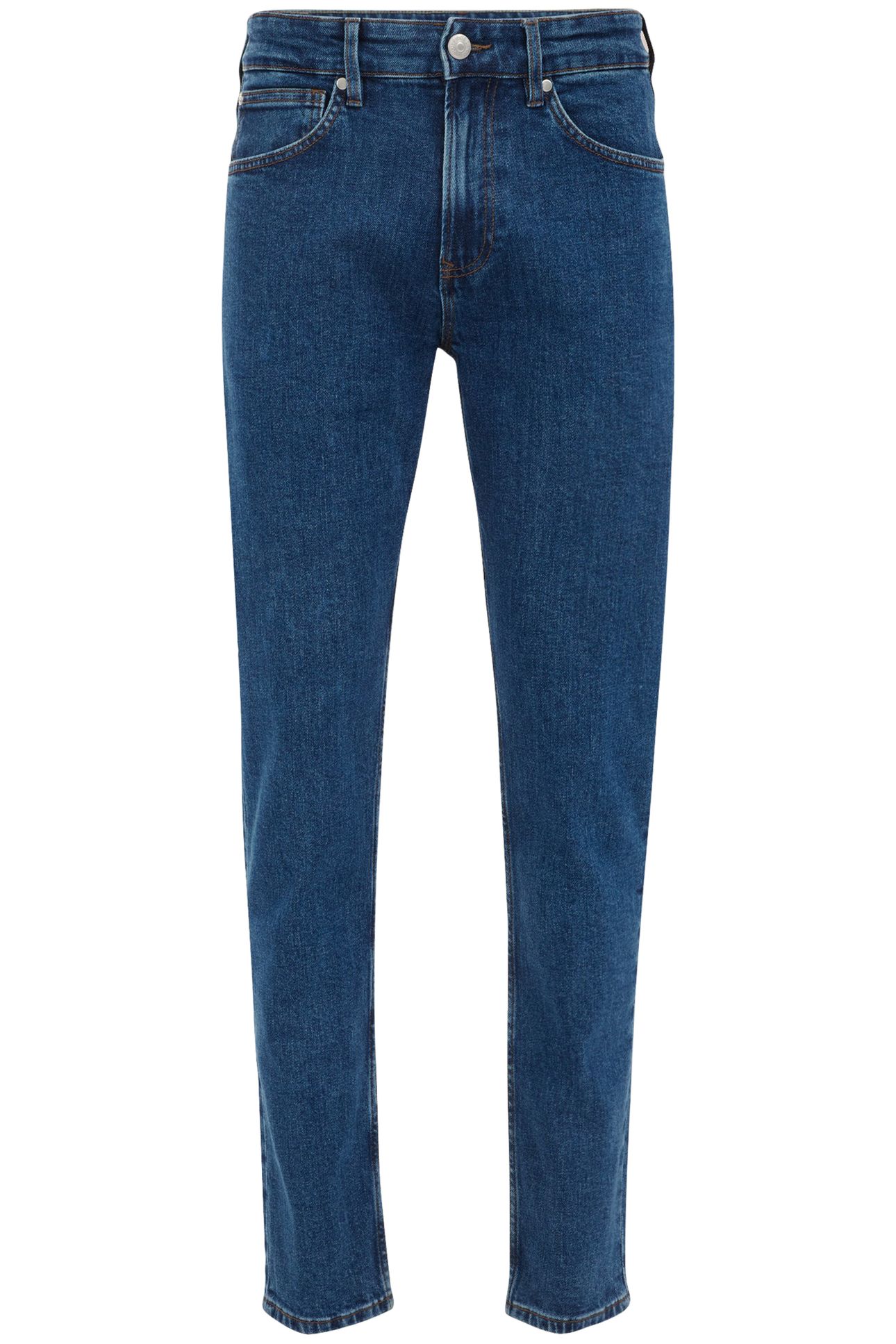5-POCKET MID WAIST DARK BLUE 4