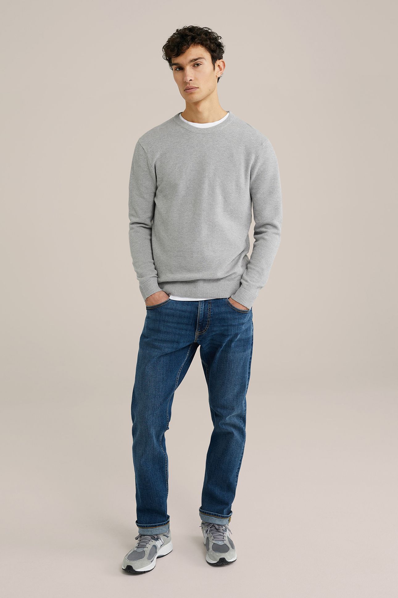 PULLOVER BLENDED LIGHT GREY 3