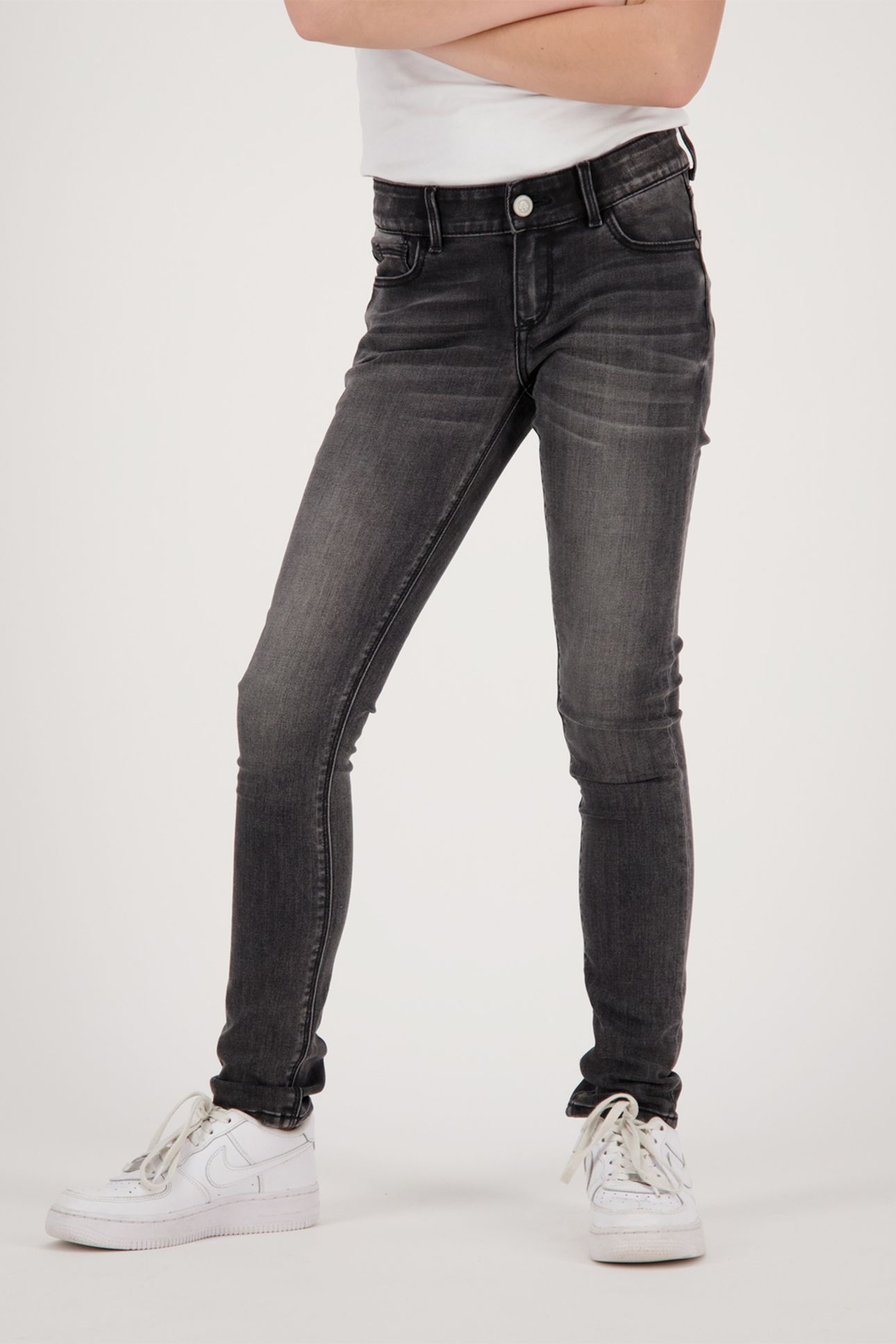 LISMORE JEANS GIRLS MID GREY STONE 1