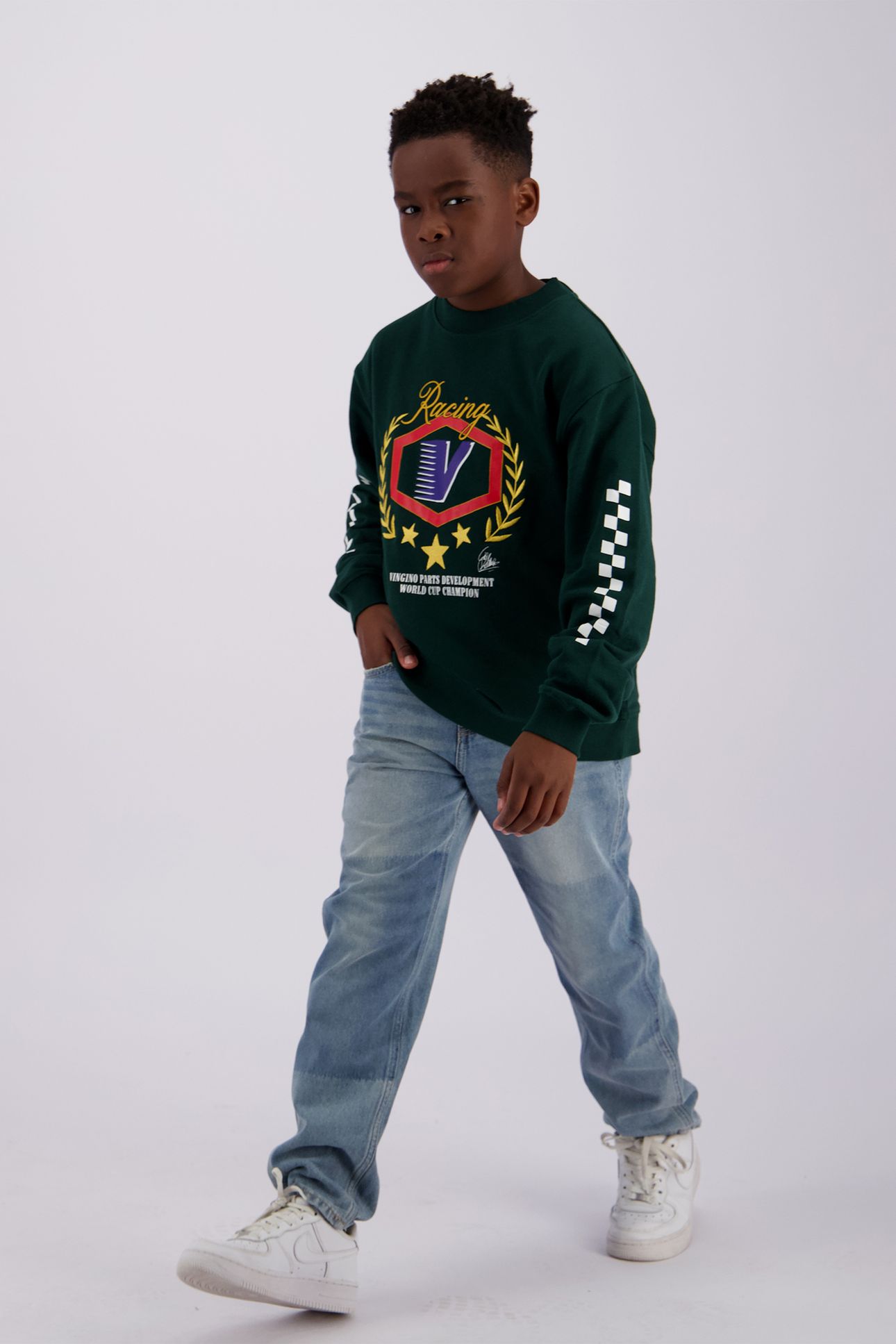BOYS NARIN SWEATER RACING GREEN 5