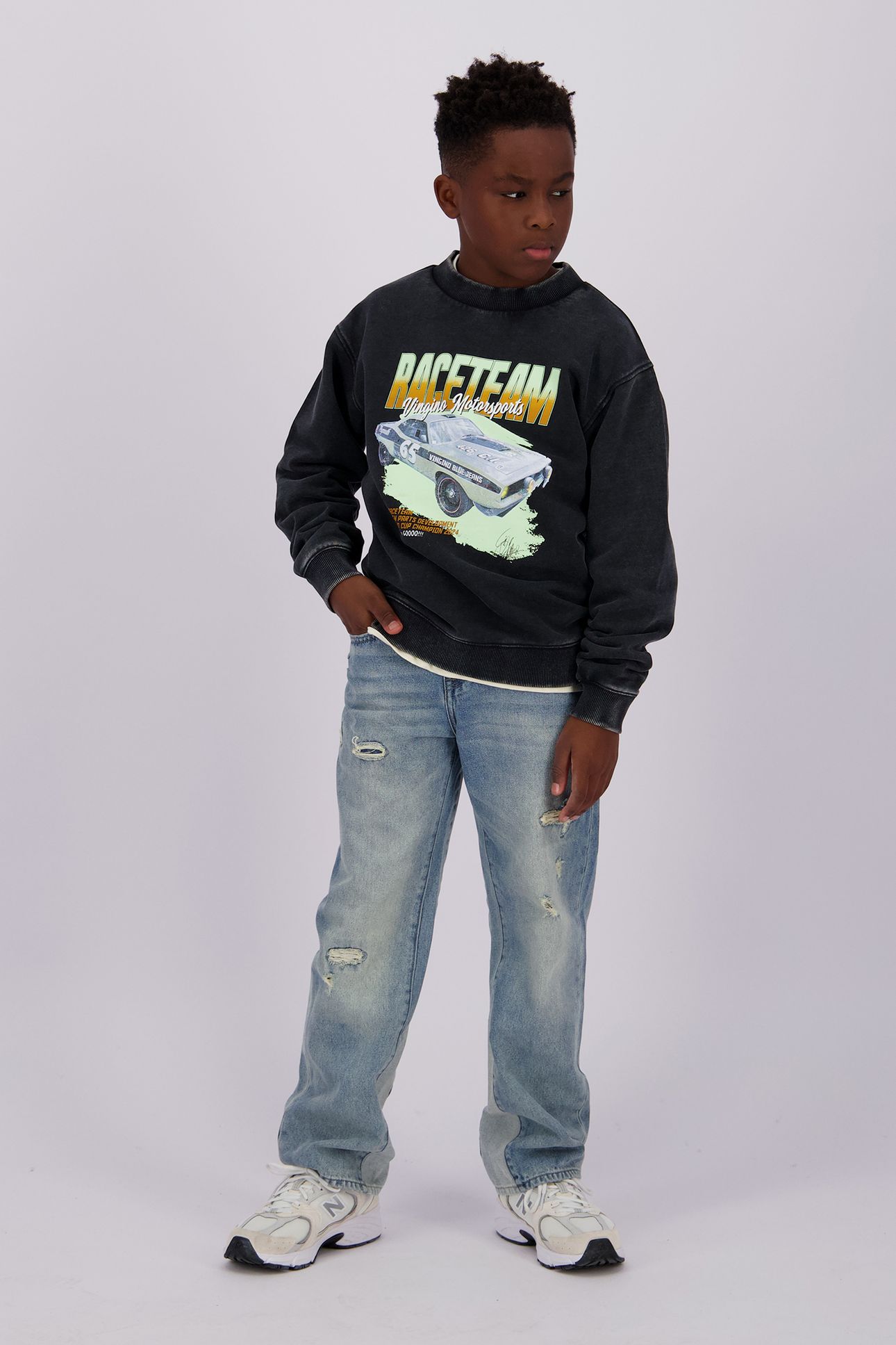 BOYS NAS SWEATER DEEP BLACK 1