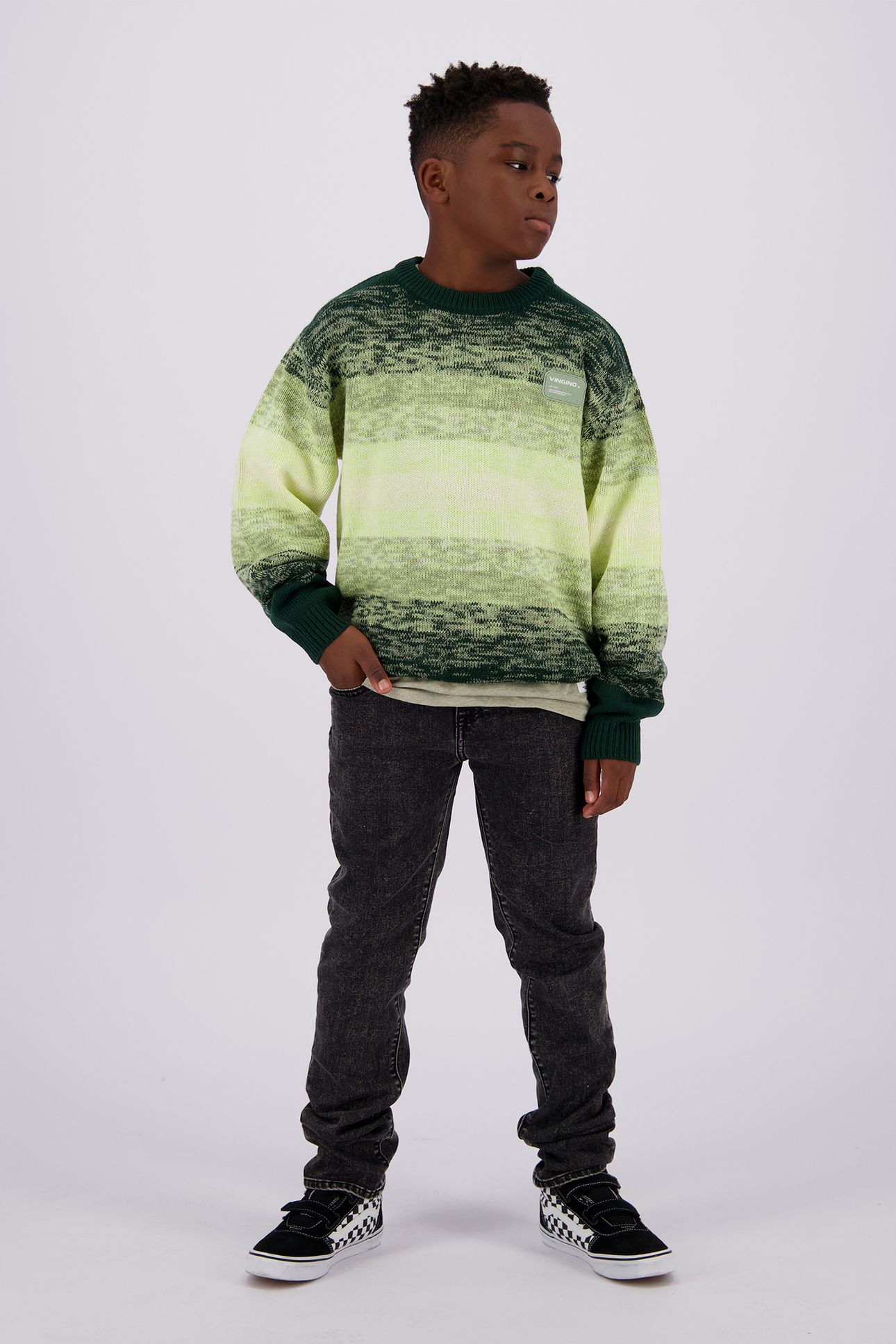BOYS MOSS FLAT KNIT KEY LIME 1