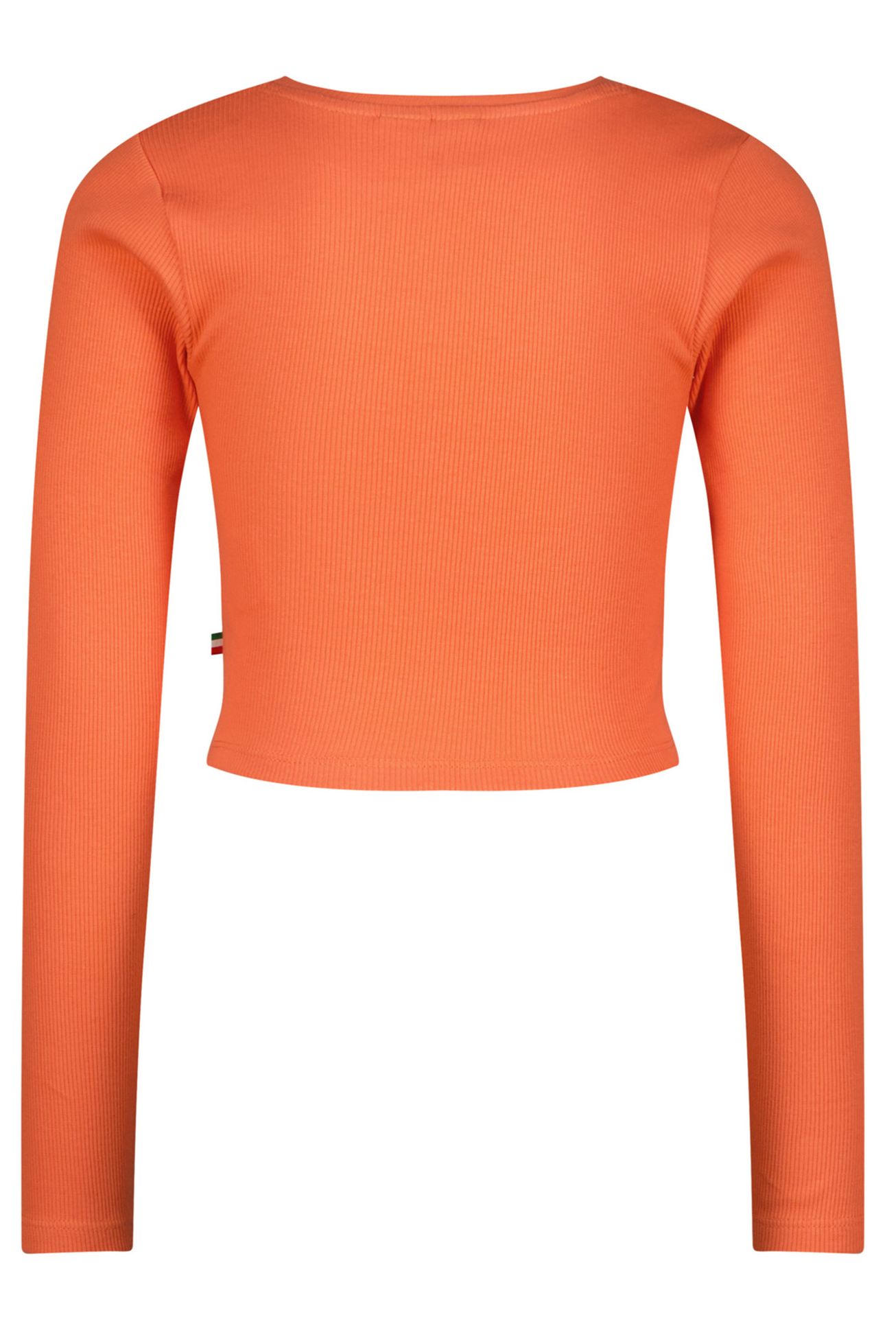 GIRLS G-BASIC-CROP RIB LONGSLEEVE T-SHIRT FRESH CORAL 2