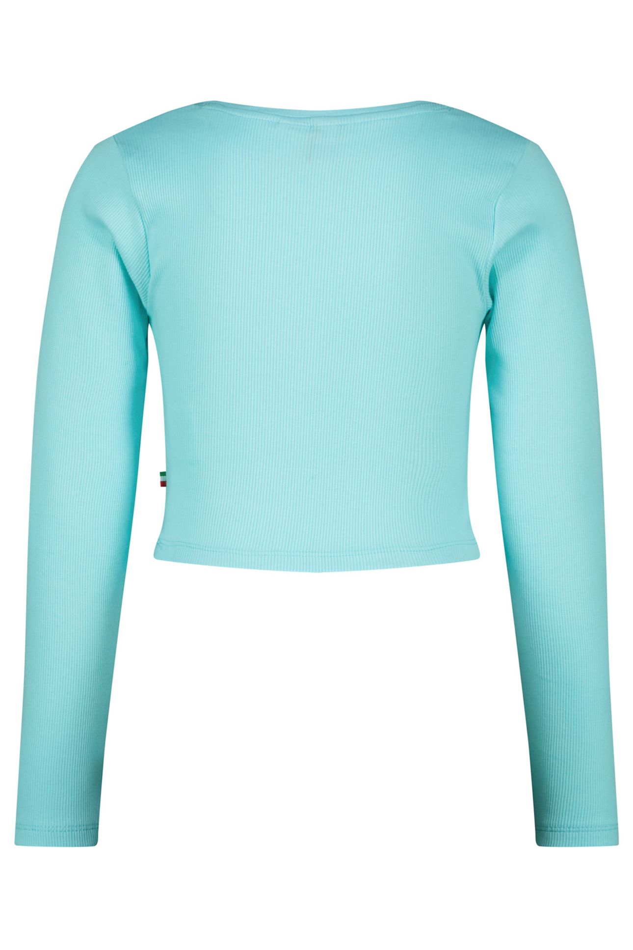 GIRLS G-BASIC-CROP RIB LONGSLEEVE T-SHIRT ARTIC BLUE 2