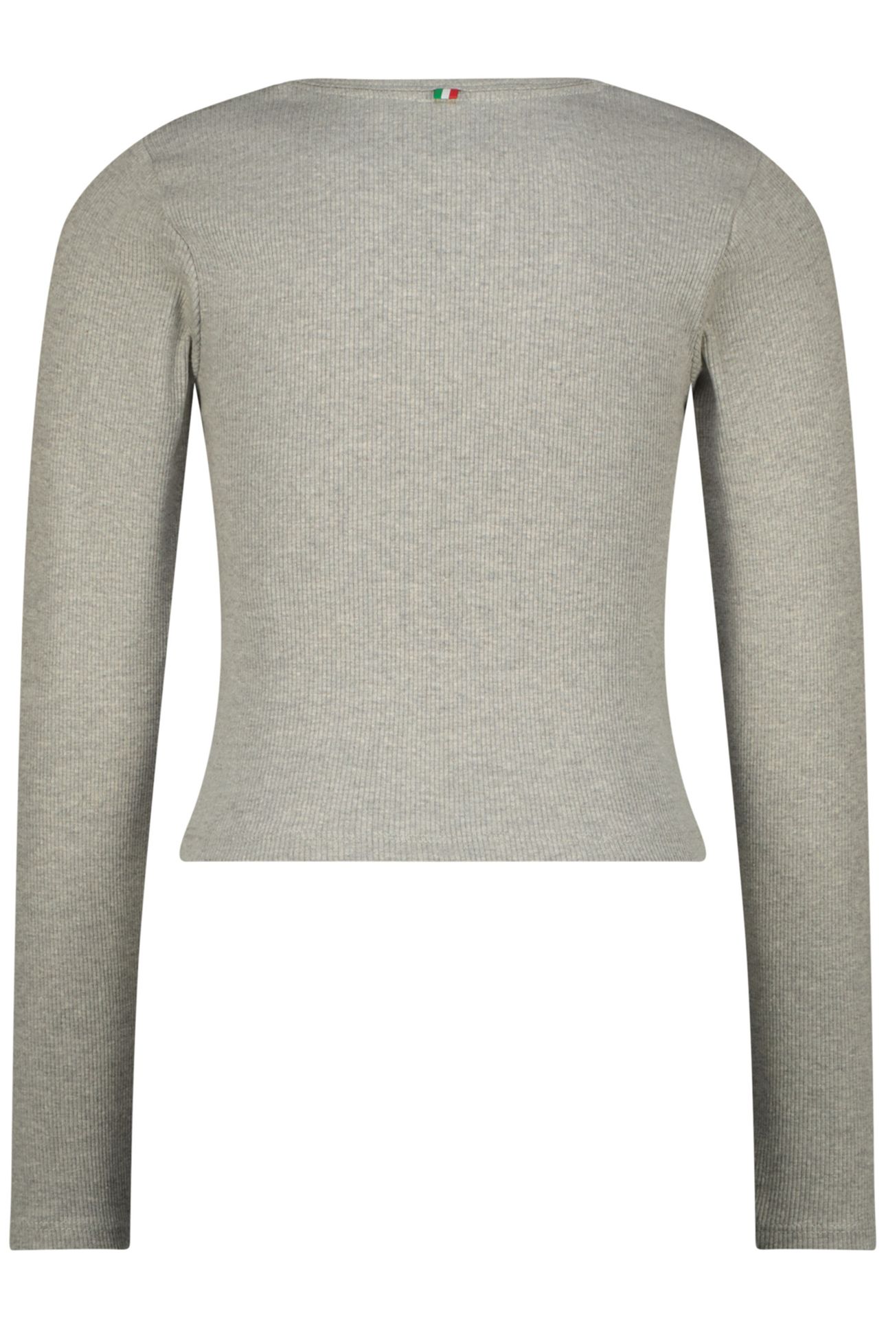 GIRLS G-BASIC-RIB DETAIL T-SHIRT LIGHT GREY MELEE 4