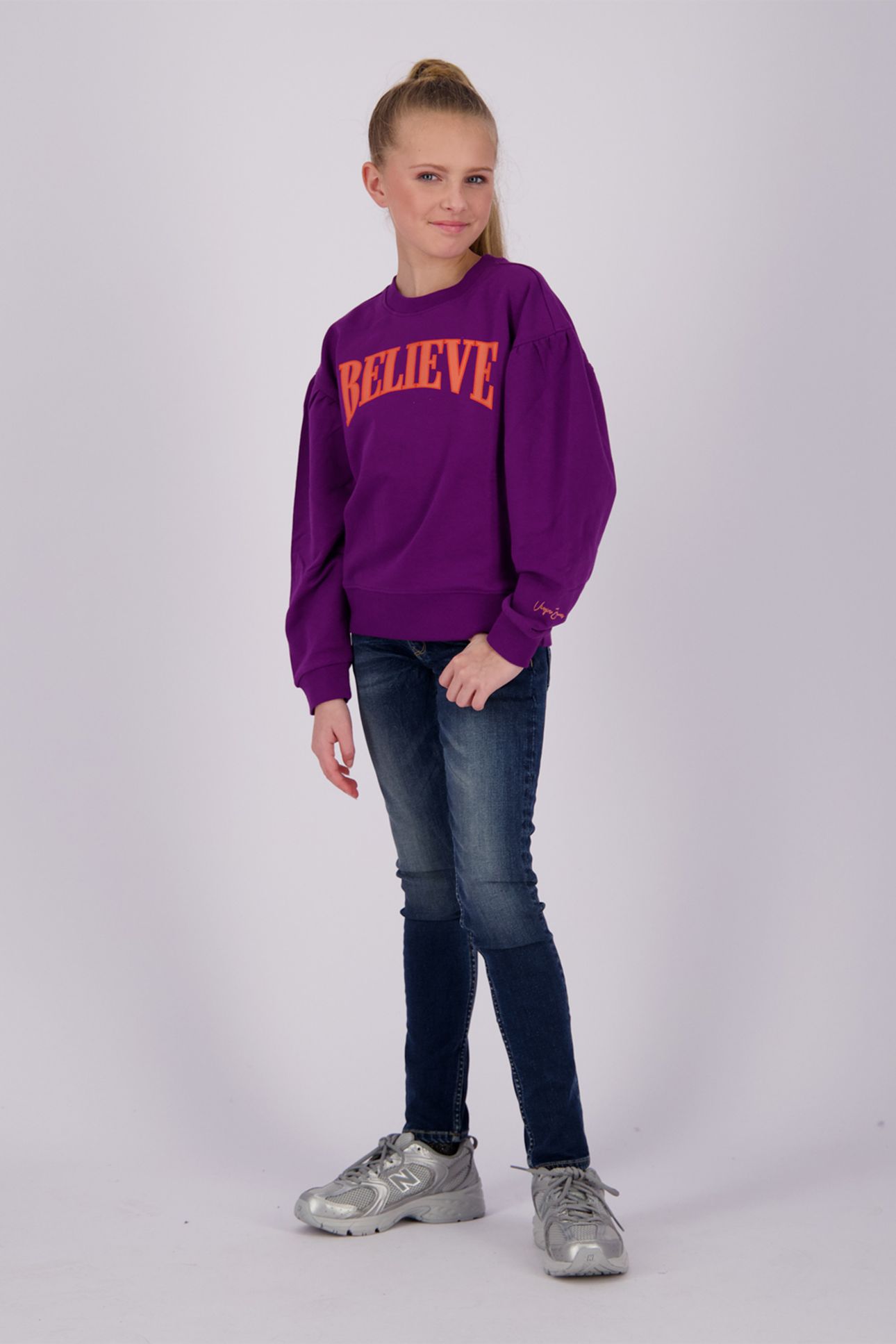 GIRLS NORAN SWEATER ULTRA PURPLE 1