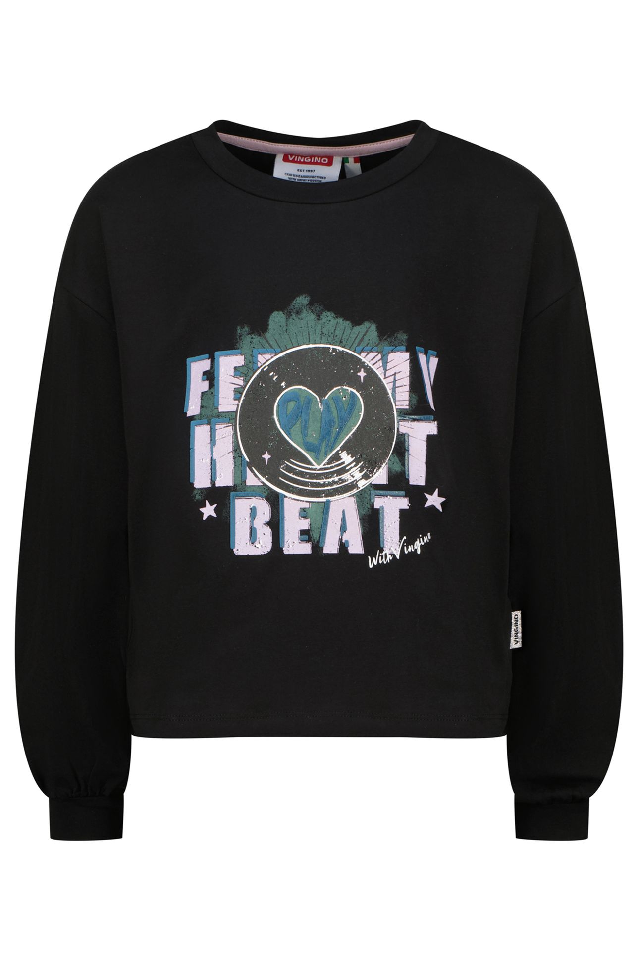 GIRLS JEANIN T-SHIRT DEEP BLACK 3