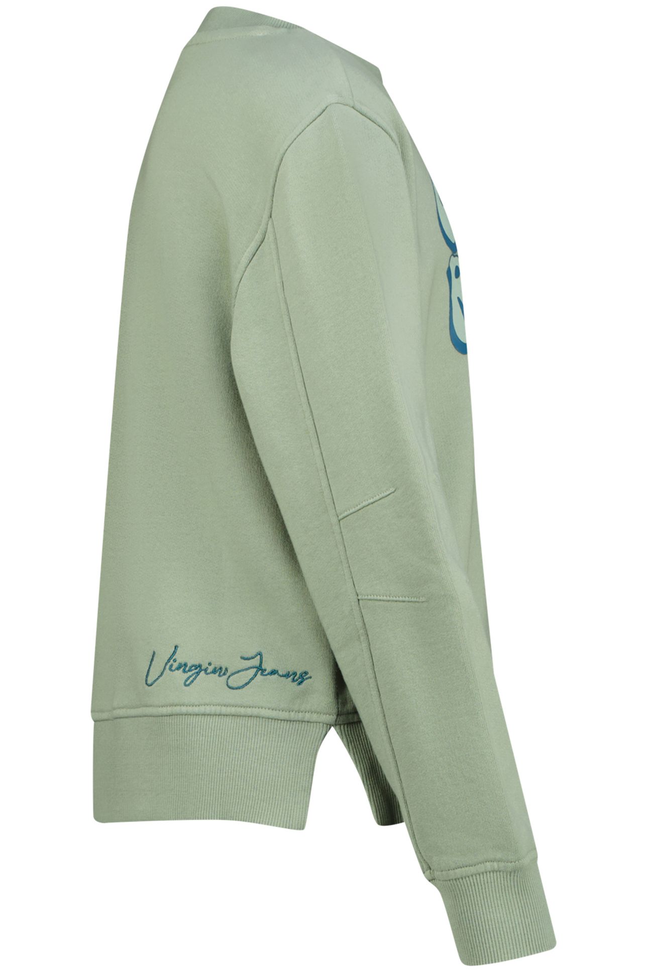 GIRLS NALITA SWEATER JADE GREEN 3