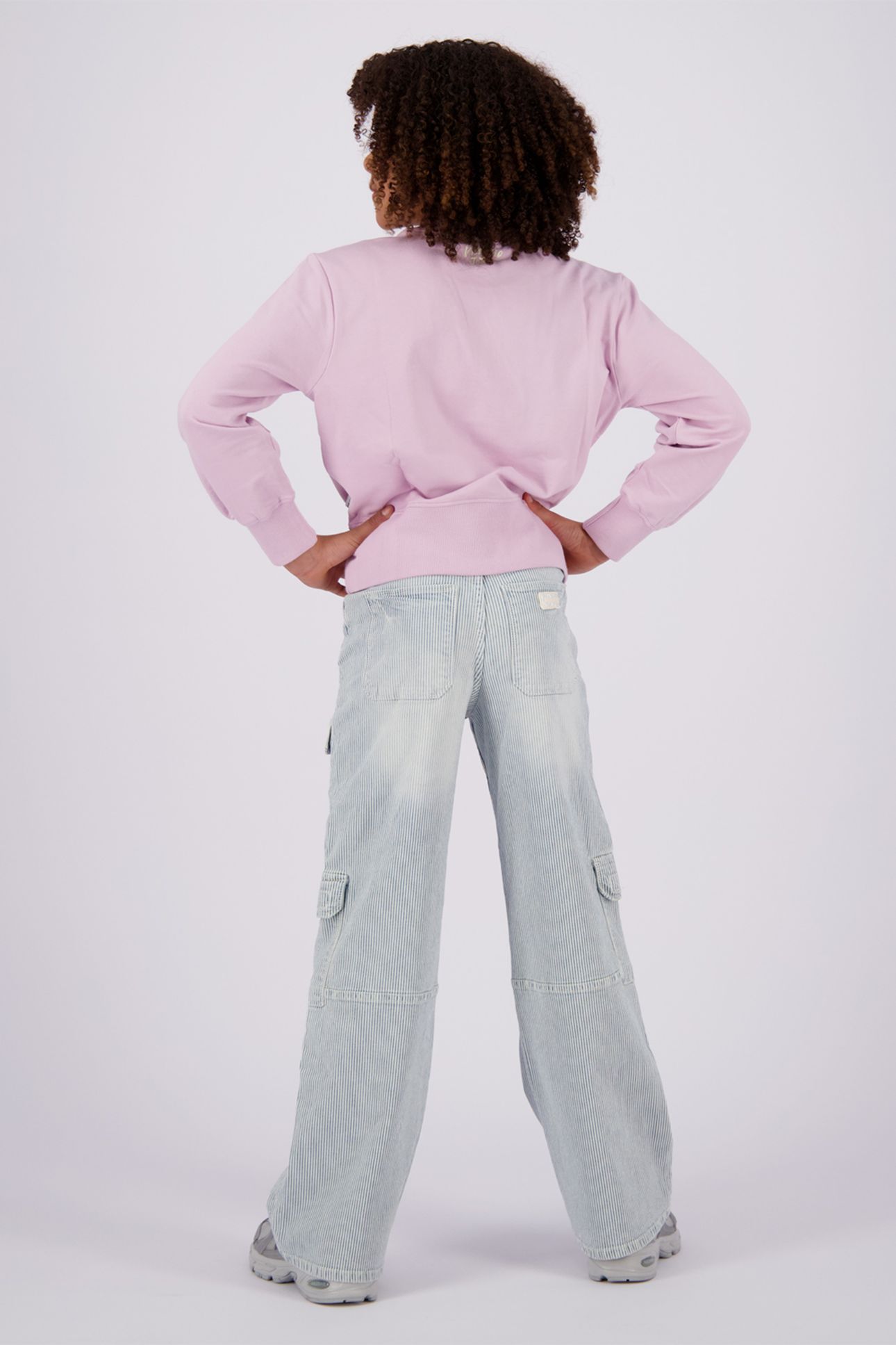 GIRLS NYDRA SWEATER GREY LILAC 2