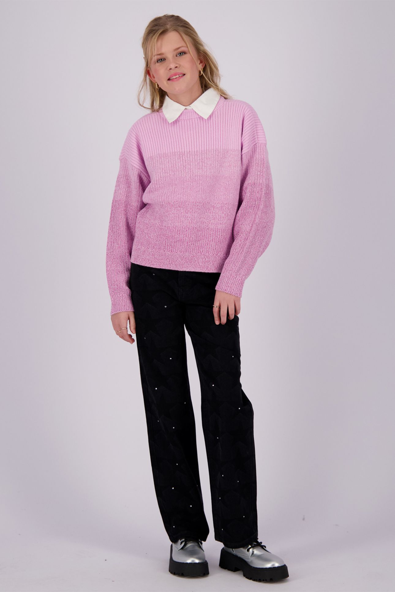 GIRLS MILKE FLAT KNIT TWINKLE PINK 5
