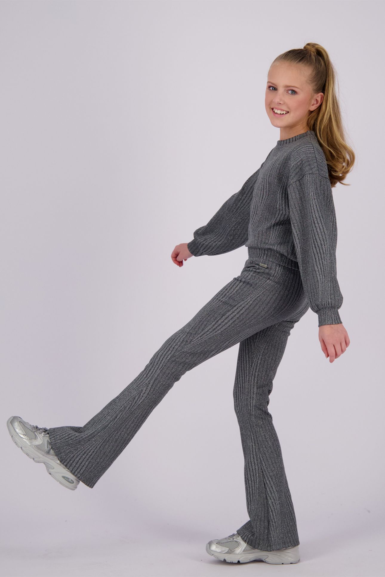 GIRLS JANE TOP GREY ROCK 7