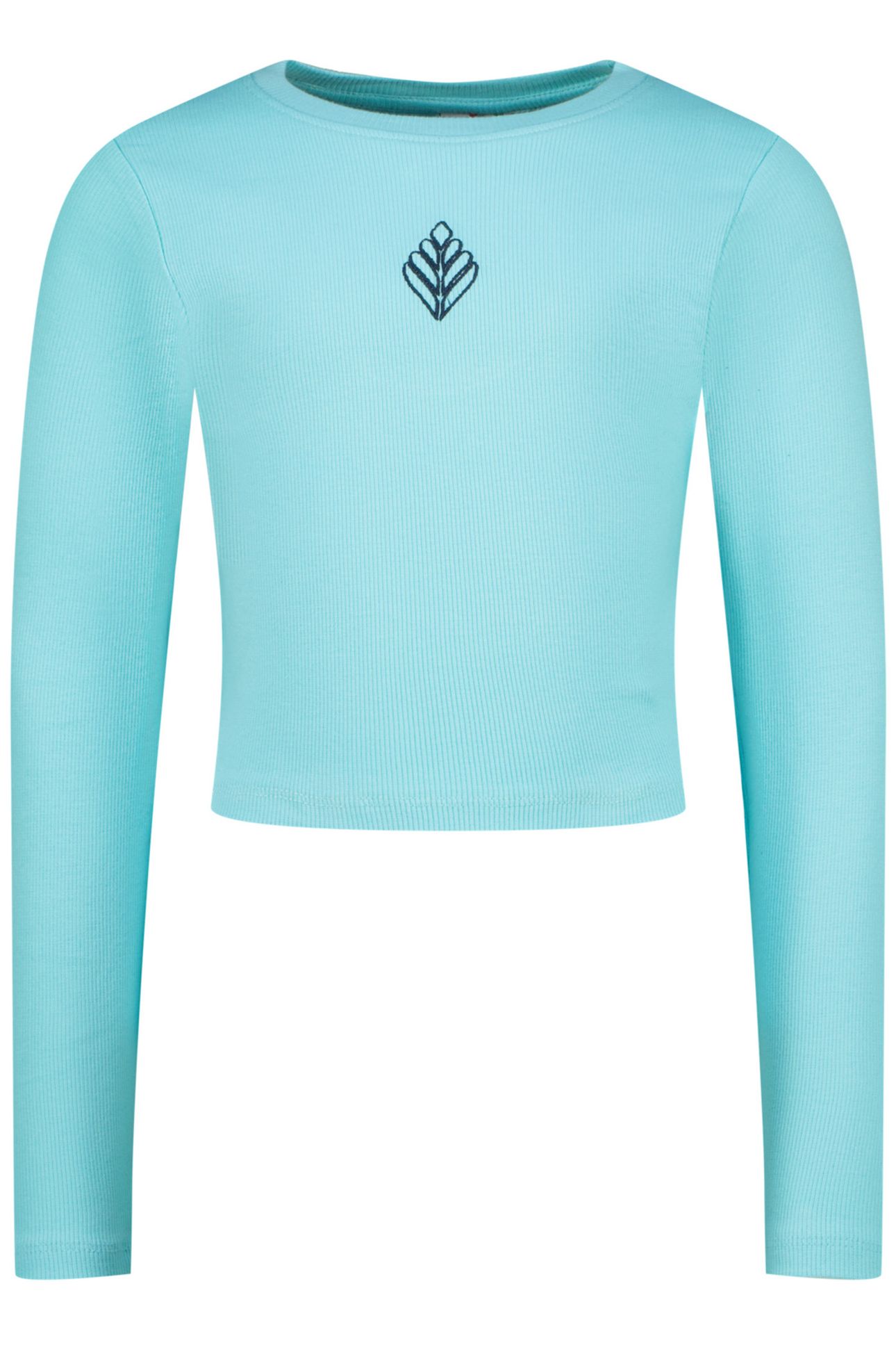 GIRLS G-BASIC-RIB LONGSLEEVE T-SHIRT ARTIC BLUE 1