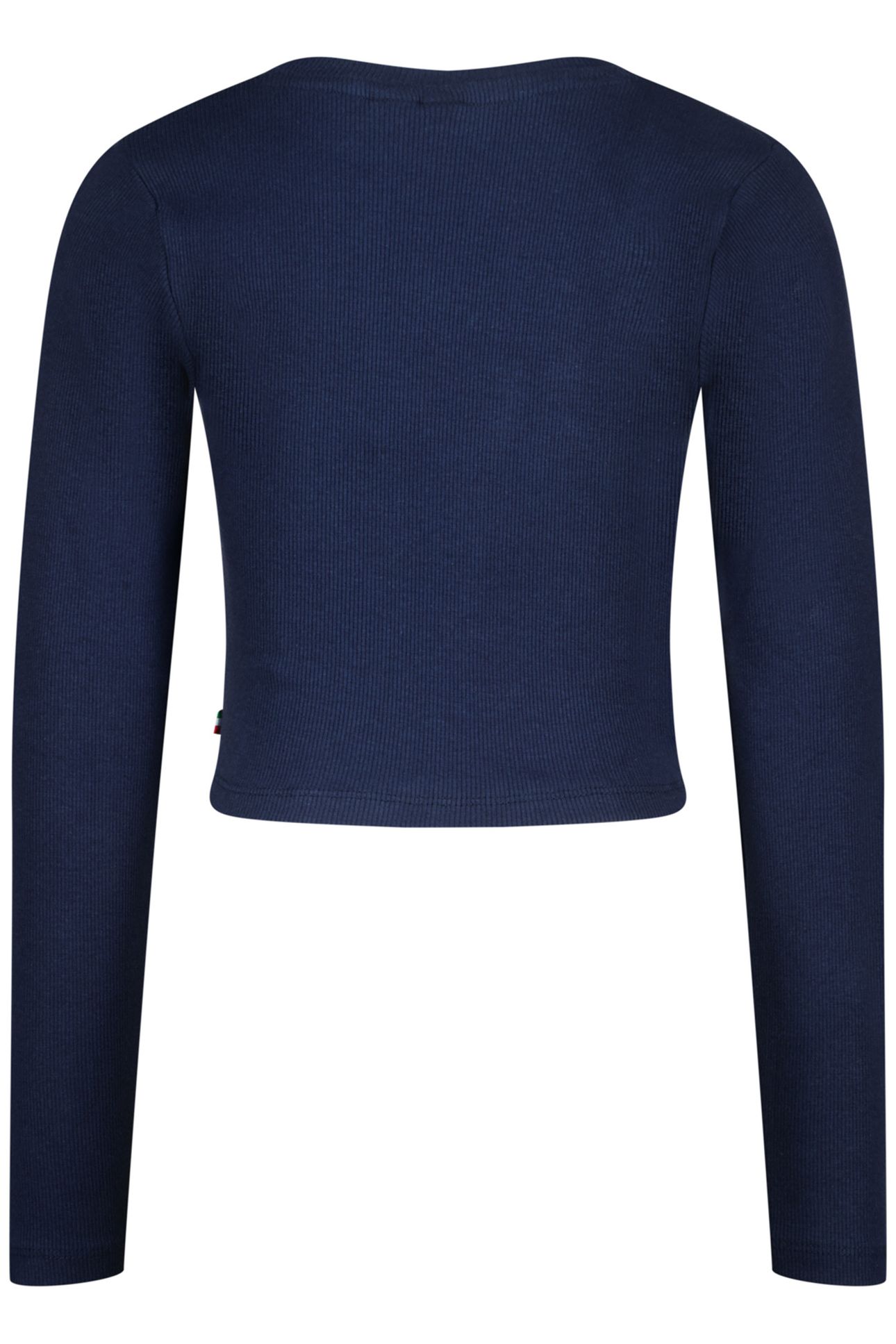 GIRLS G-BASIC-CROP RIB LONGSLEEVE T-SHIRT DARK BLUE 2
