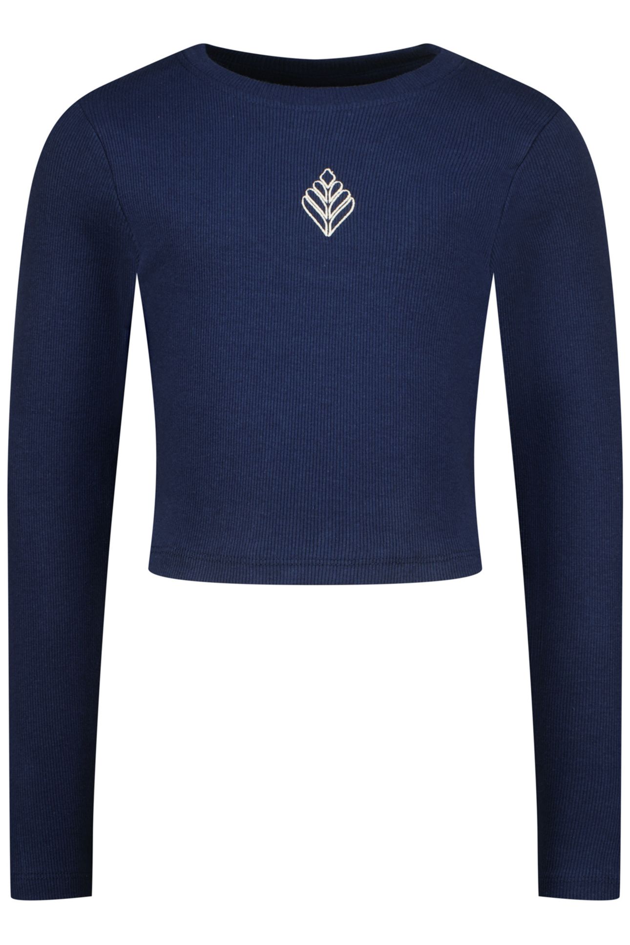 GIRLS G-BASIC-RIB LONGSLEEVE T-SHIRT DARK BLUE 1