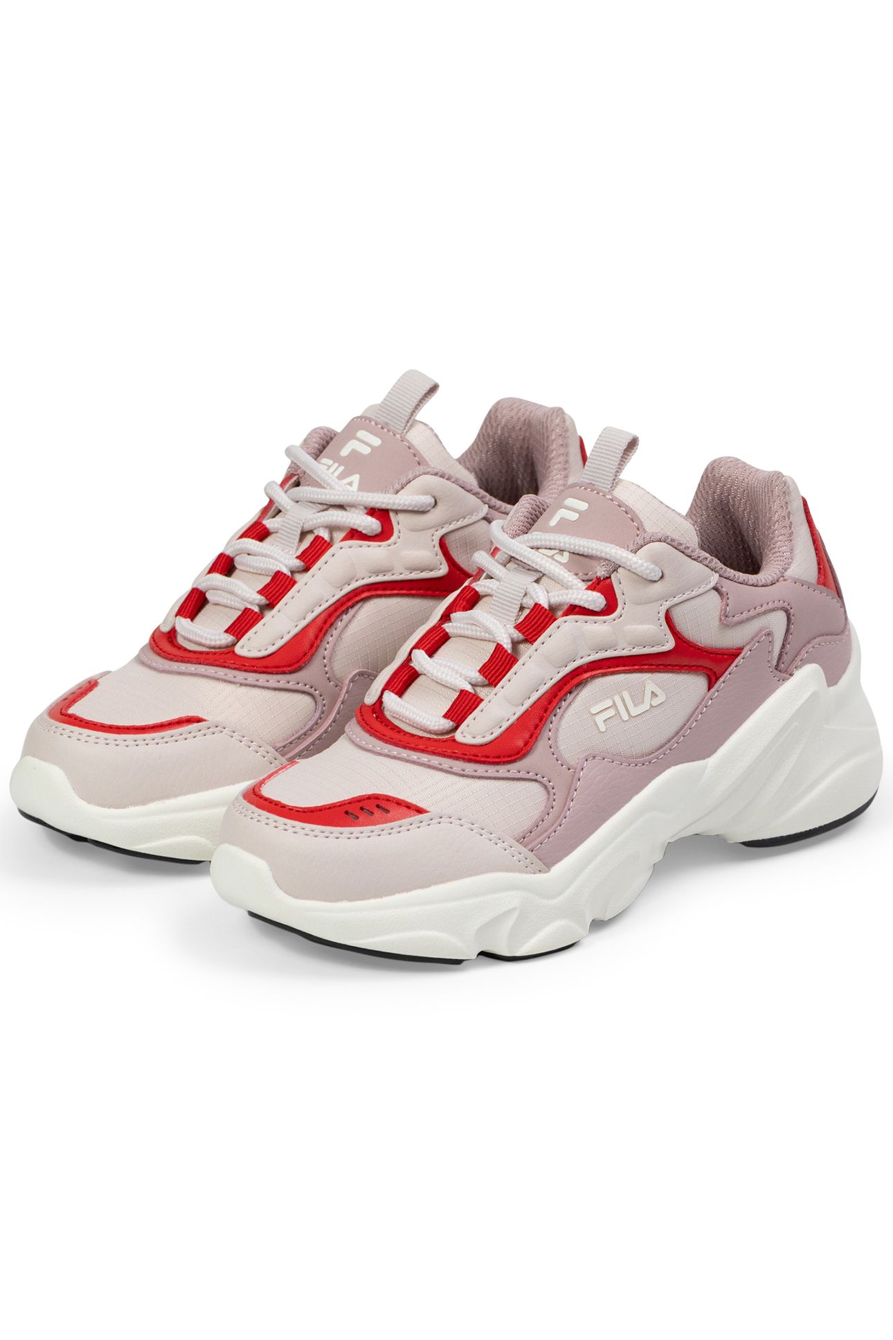 GIRLS COLLENE CB PALE MAUVE-FILA RED 2