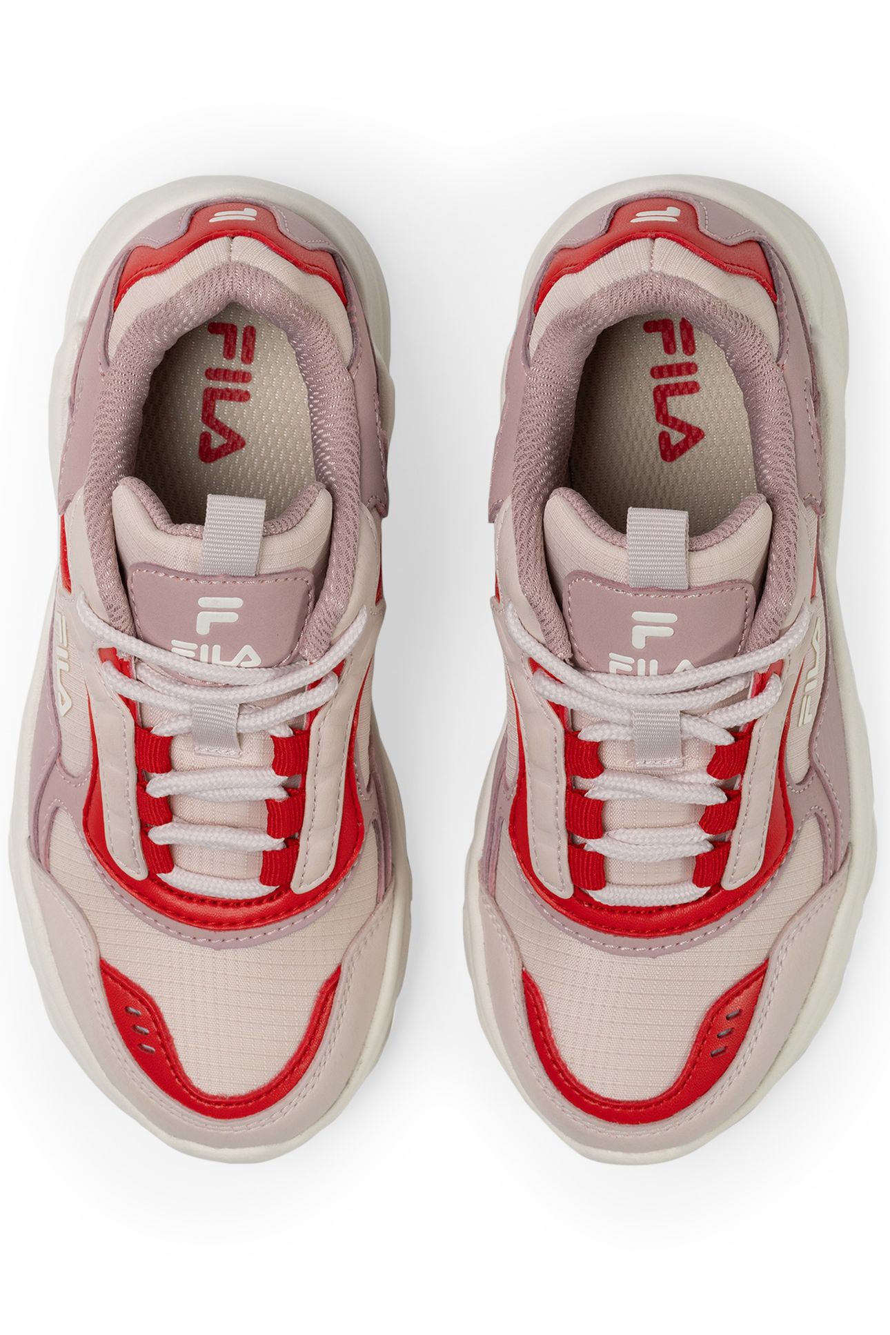 GIRLS COLLENE CB PALE MAUVE-FILA RED 3