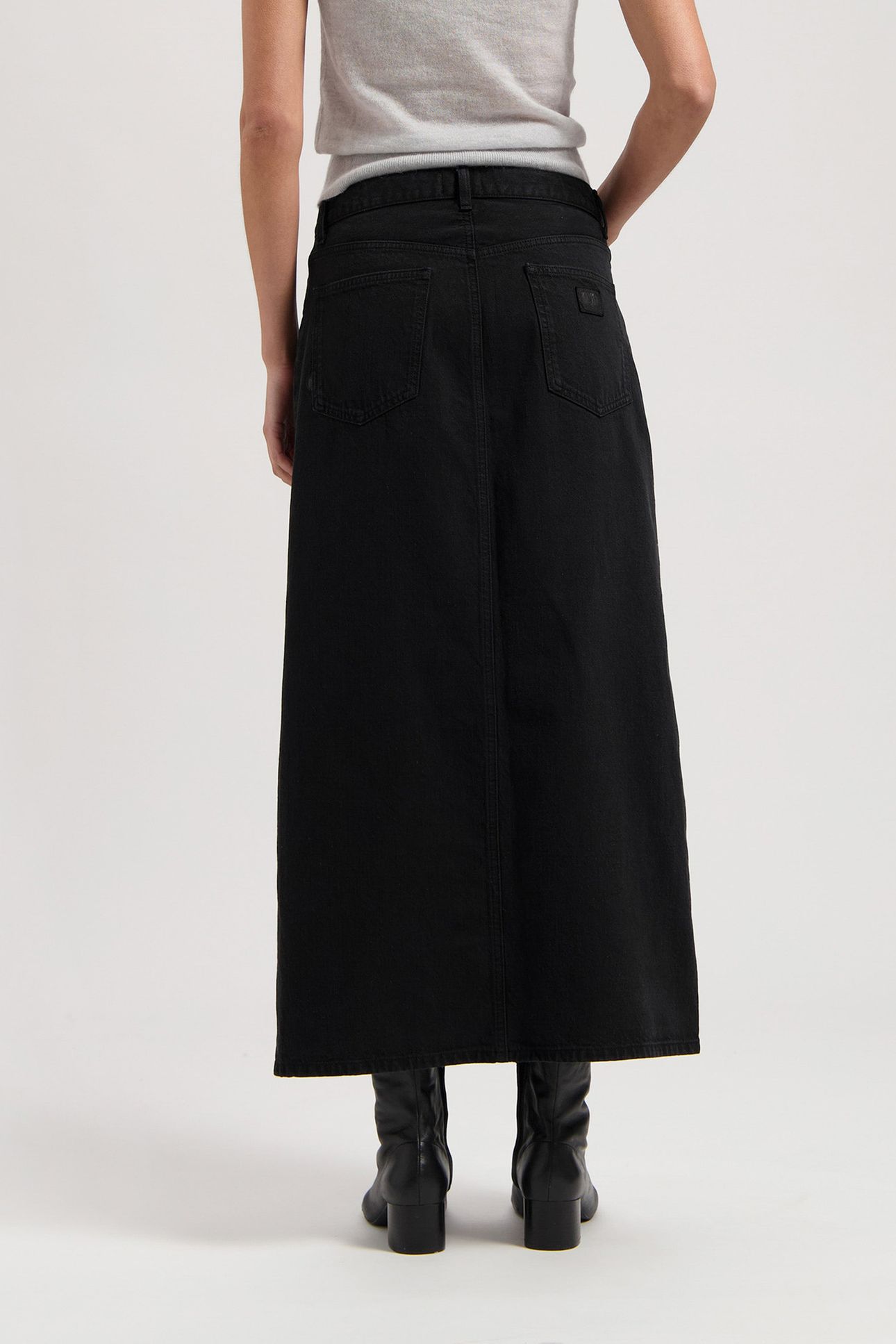 LENA LONG SKIRT NERO NERO 2